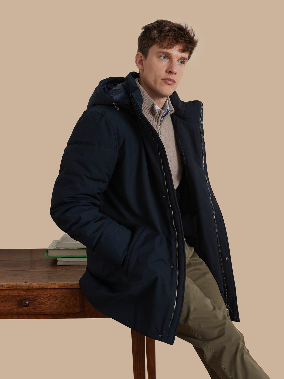 Herren-Parka mit Innenfutter