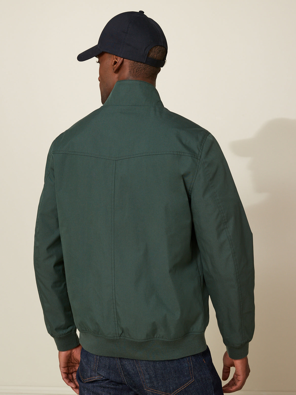 Einfarbige Herrenjacke