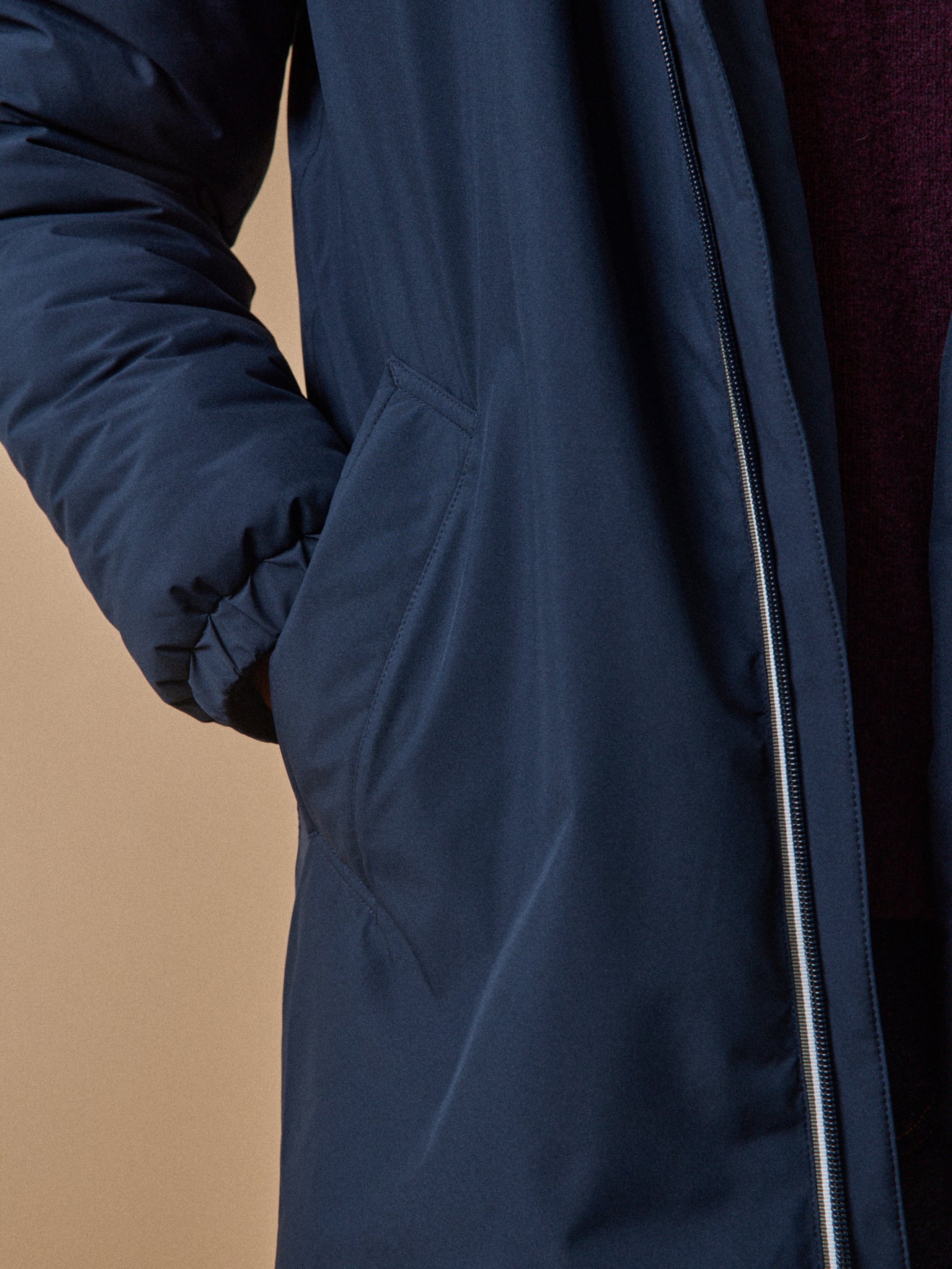 Langer Herren-Parka, wasserfest