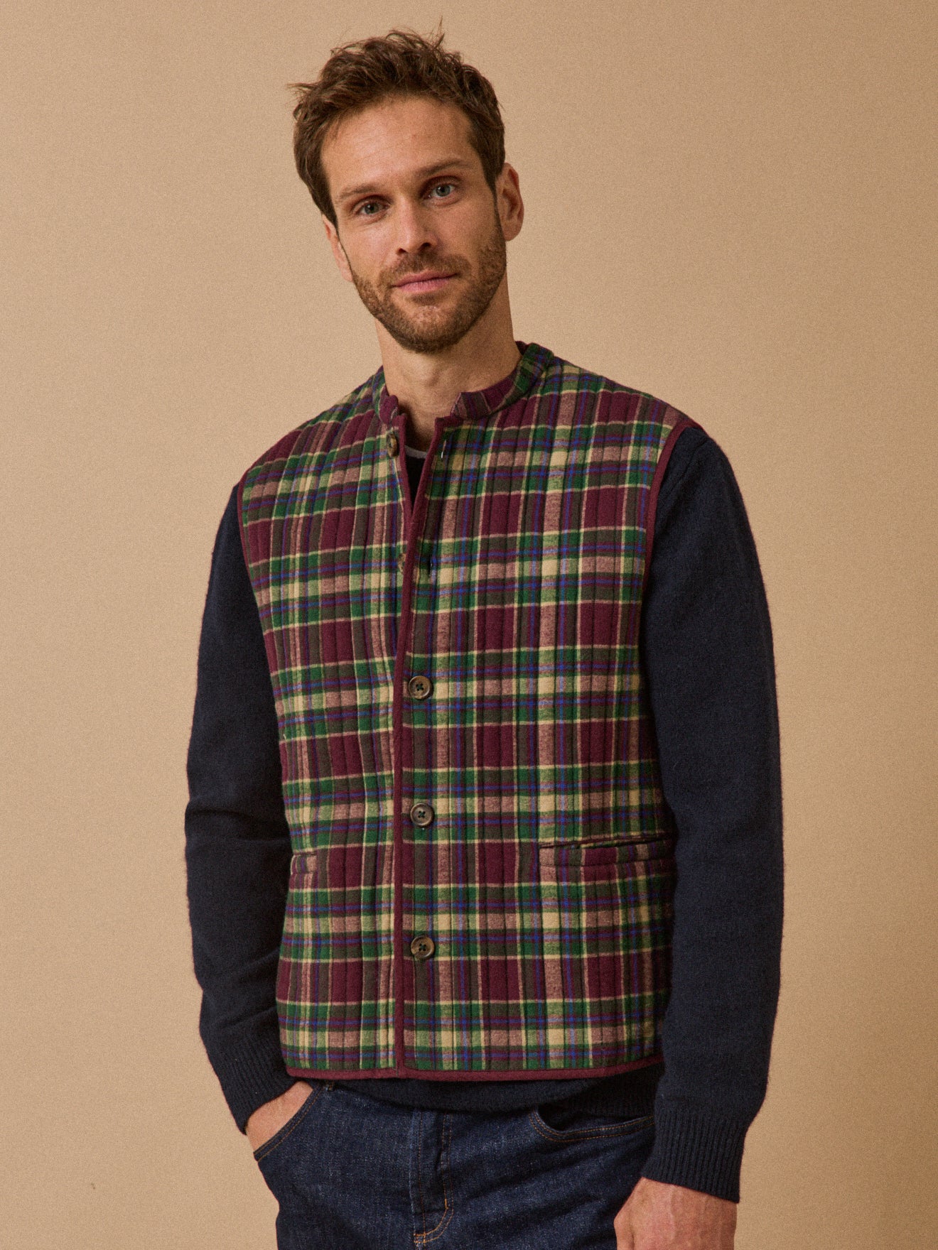 Strickweste « Nehru » – Collaboration Moismont x Cyrillus