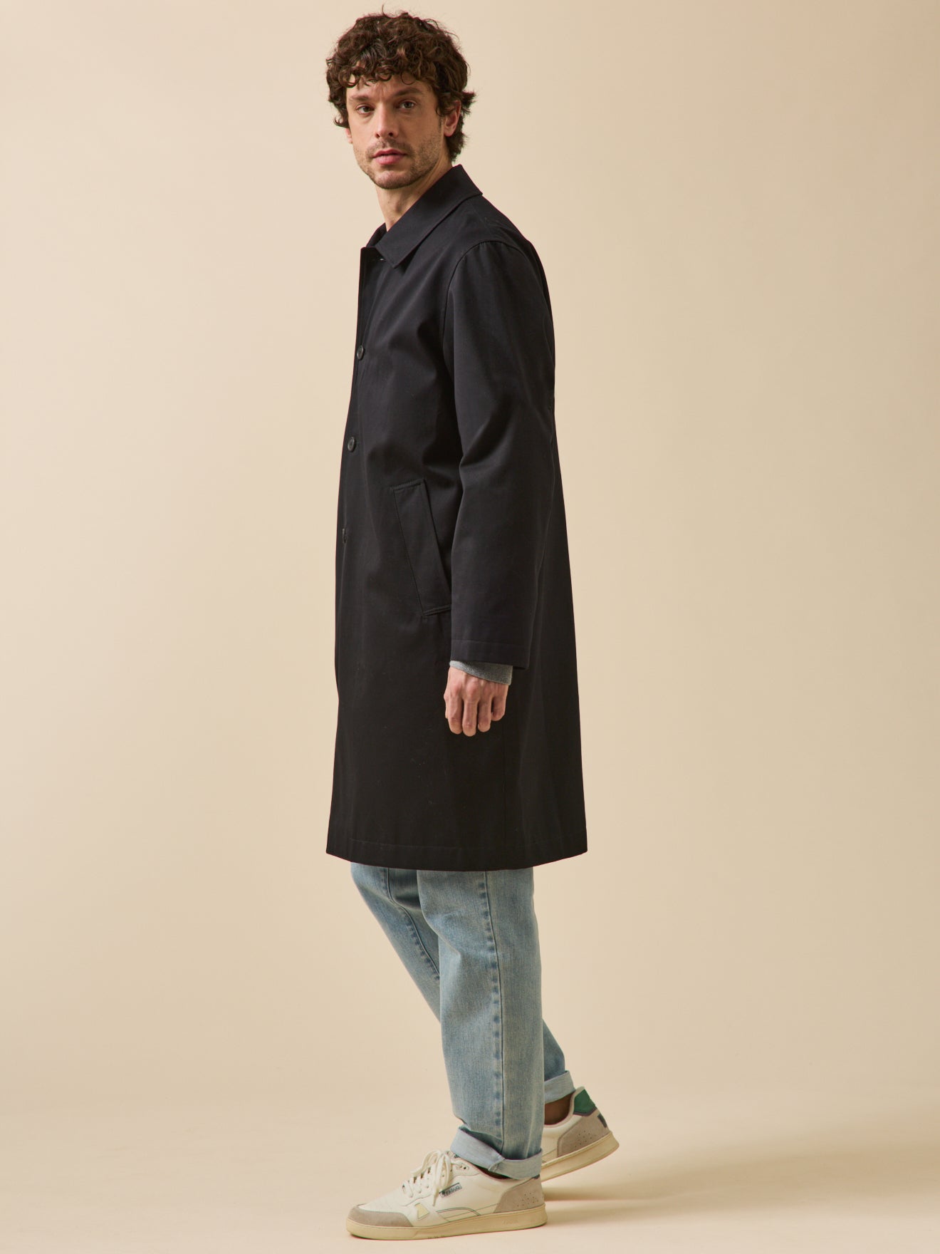 Wasserabweisender Herren-Trenchcoat