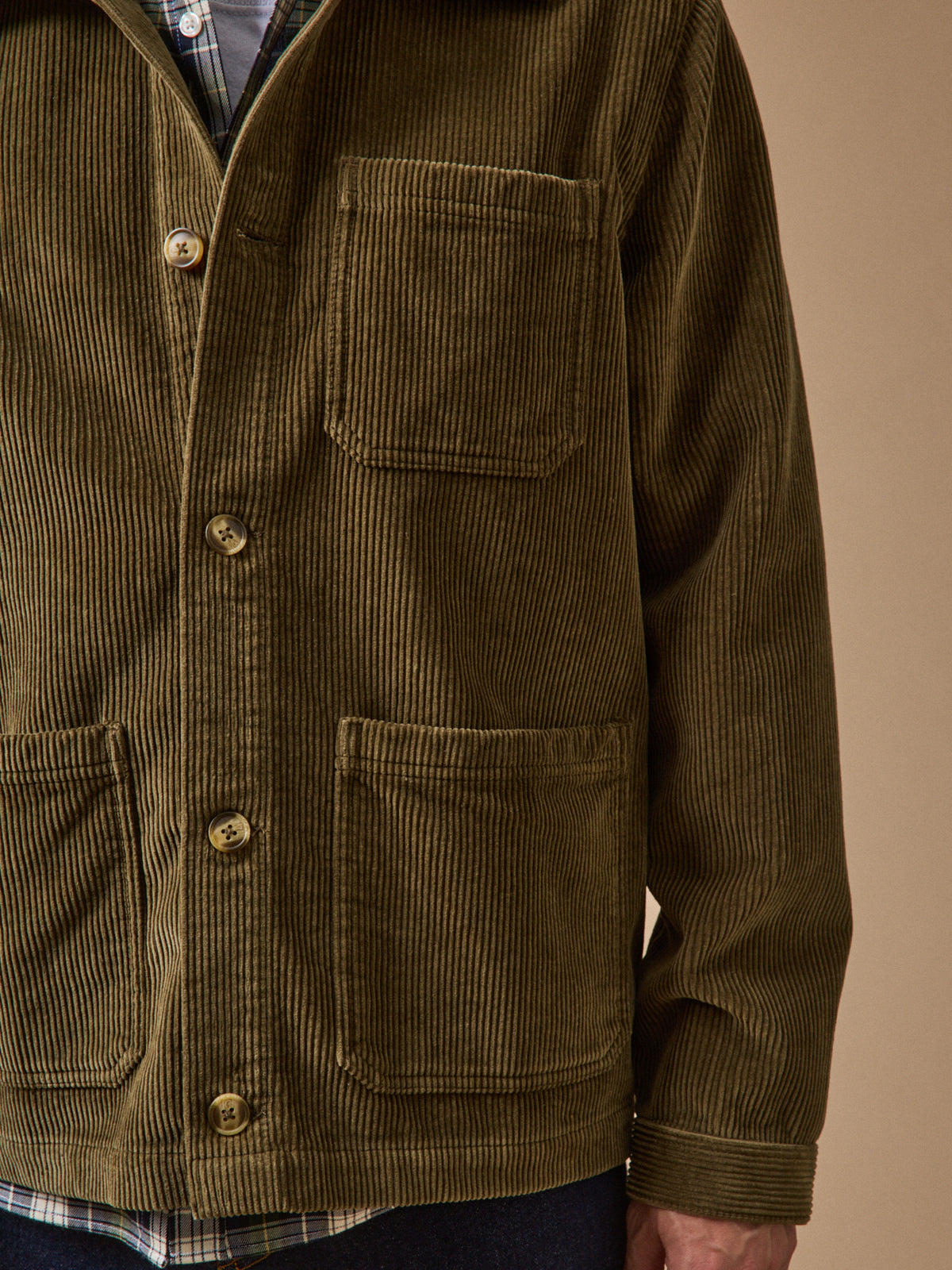 Herrenjacke im Worker-Style aus Cord
