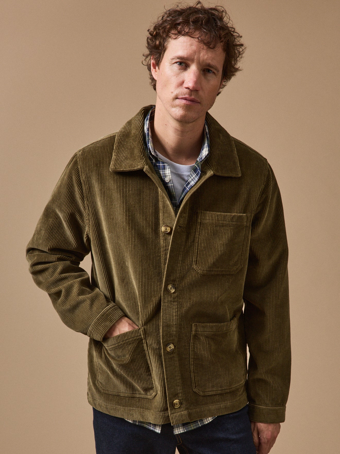 Herrenjacke im Worker-Style aus Cord