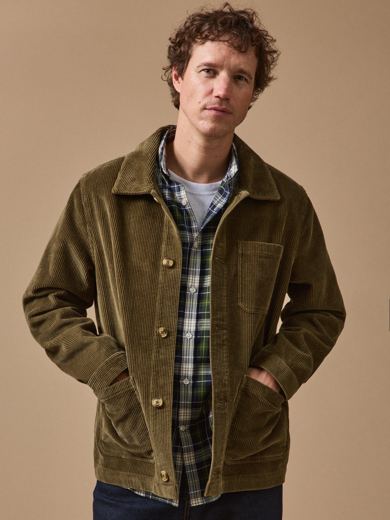 Herrenjacke im Worker-Style aus Cord