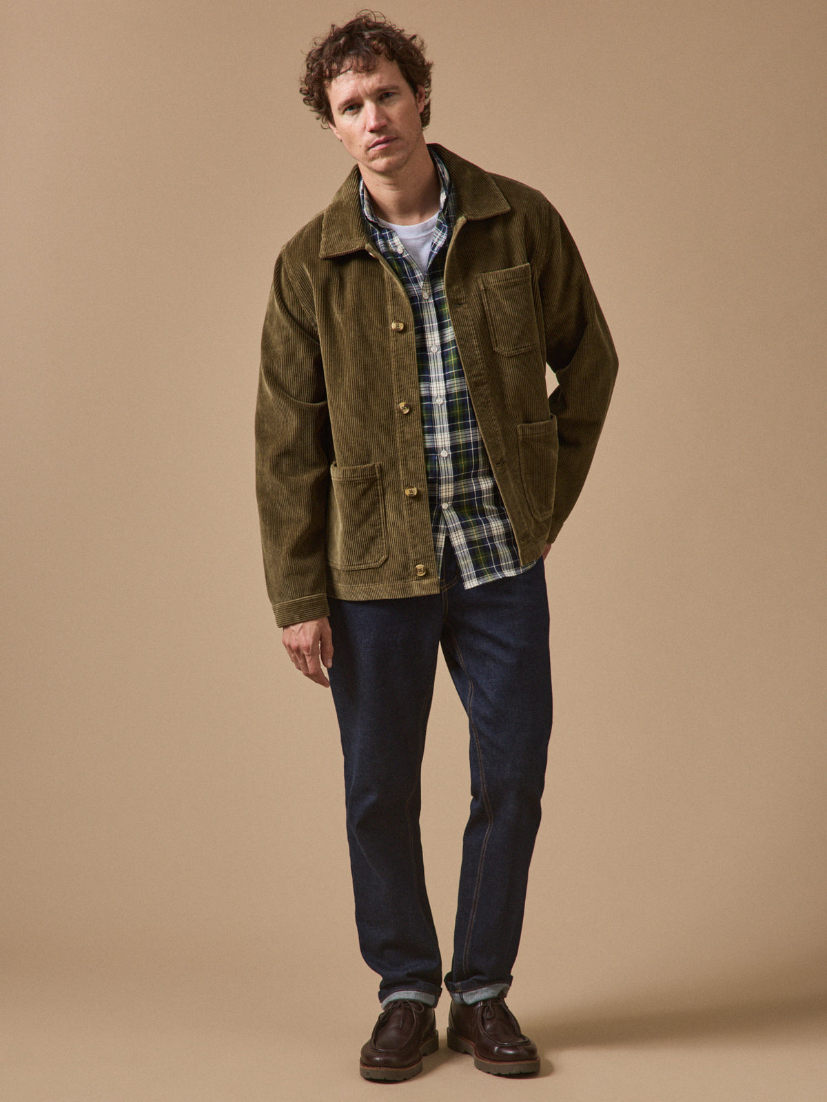 Herrenjacke im Worker-Style aus Cord