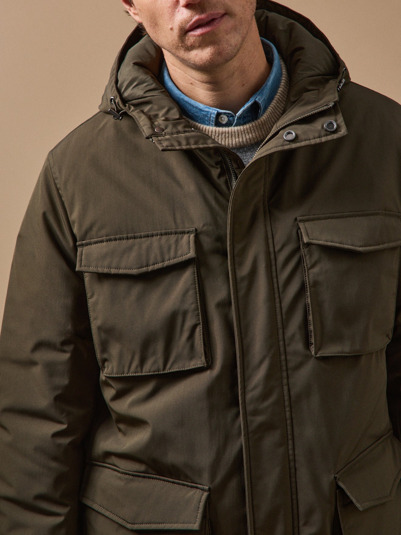 Kurzer Herren-Parka