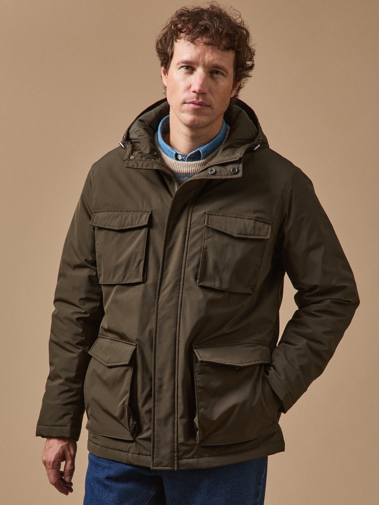 Kurzer Herren-Parka