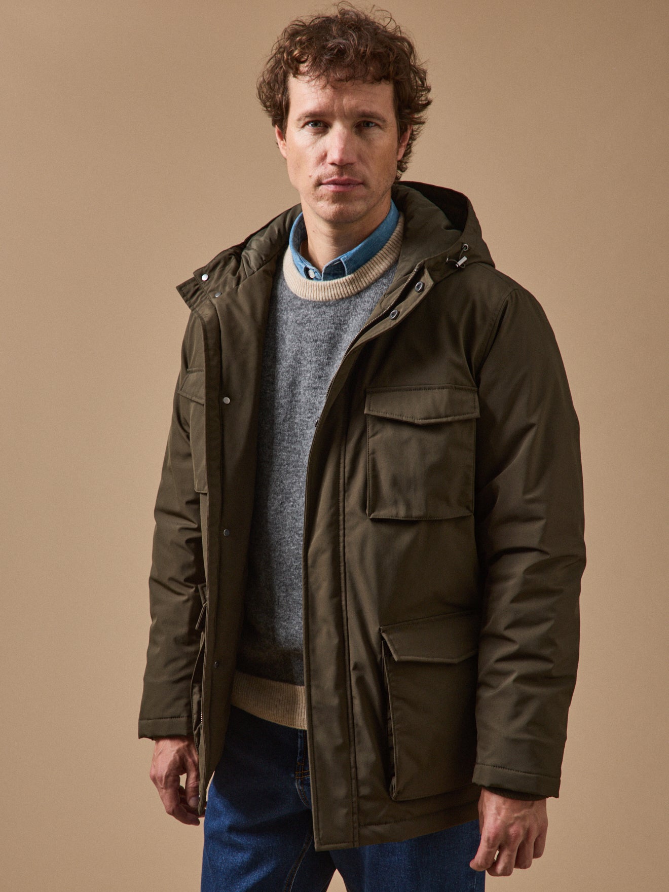 Kurzer Herren-Parka
