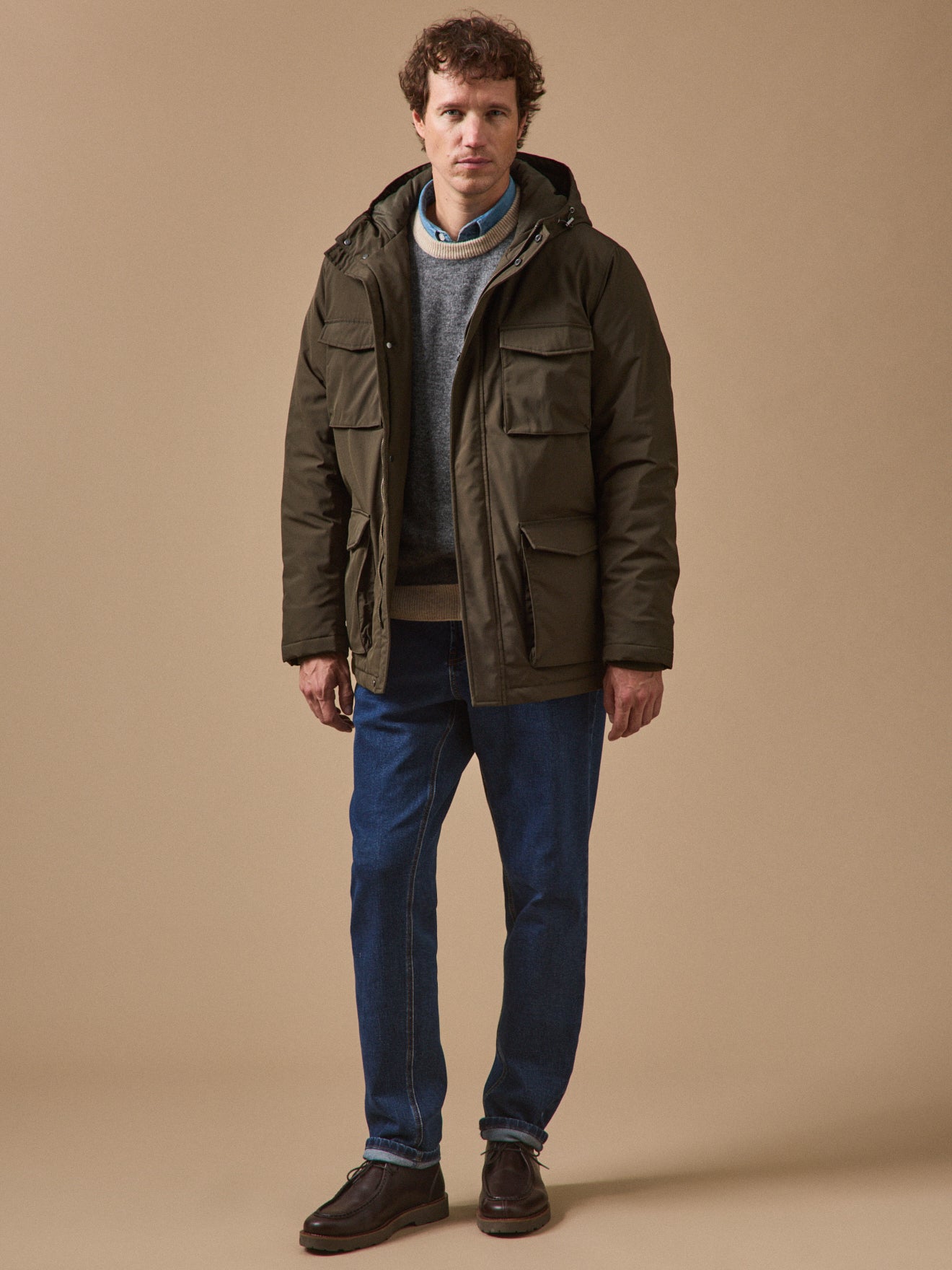 Kurzer Herren-Parka