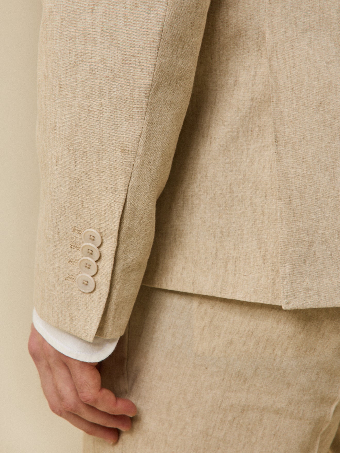 Anzugjacke aus Leinenmischung