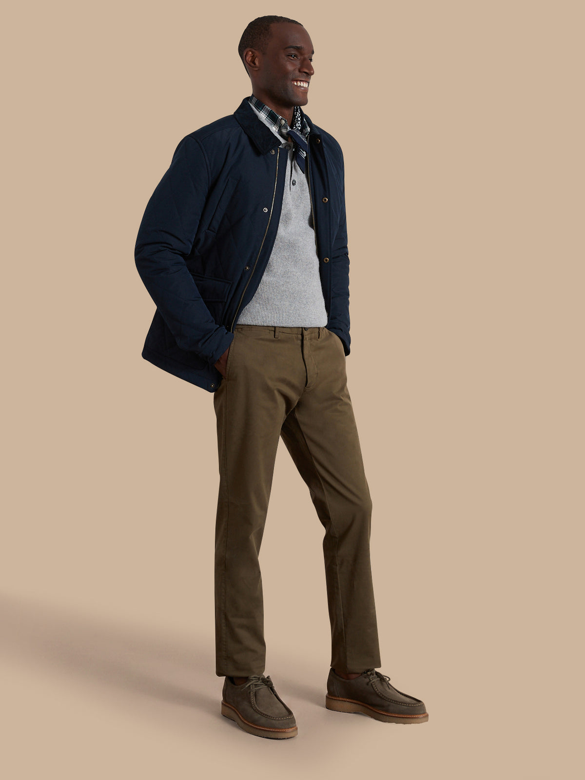 Herren-Chinohose aus Gabardine