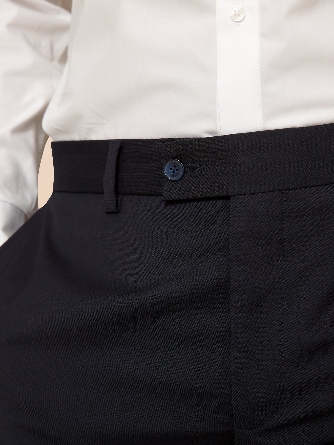 Herren-Anzughose aus Super 100-Wolle