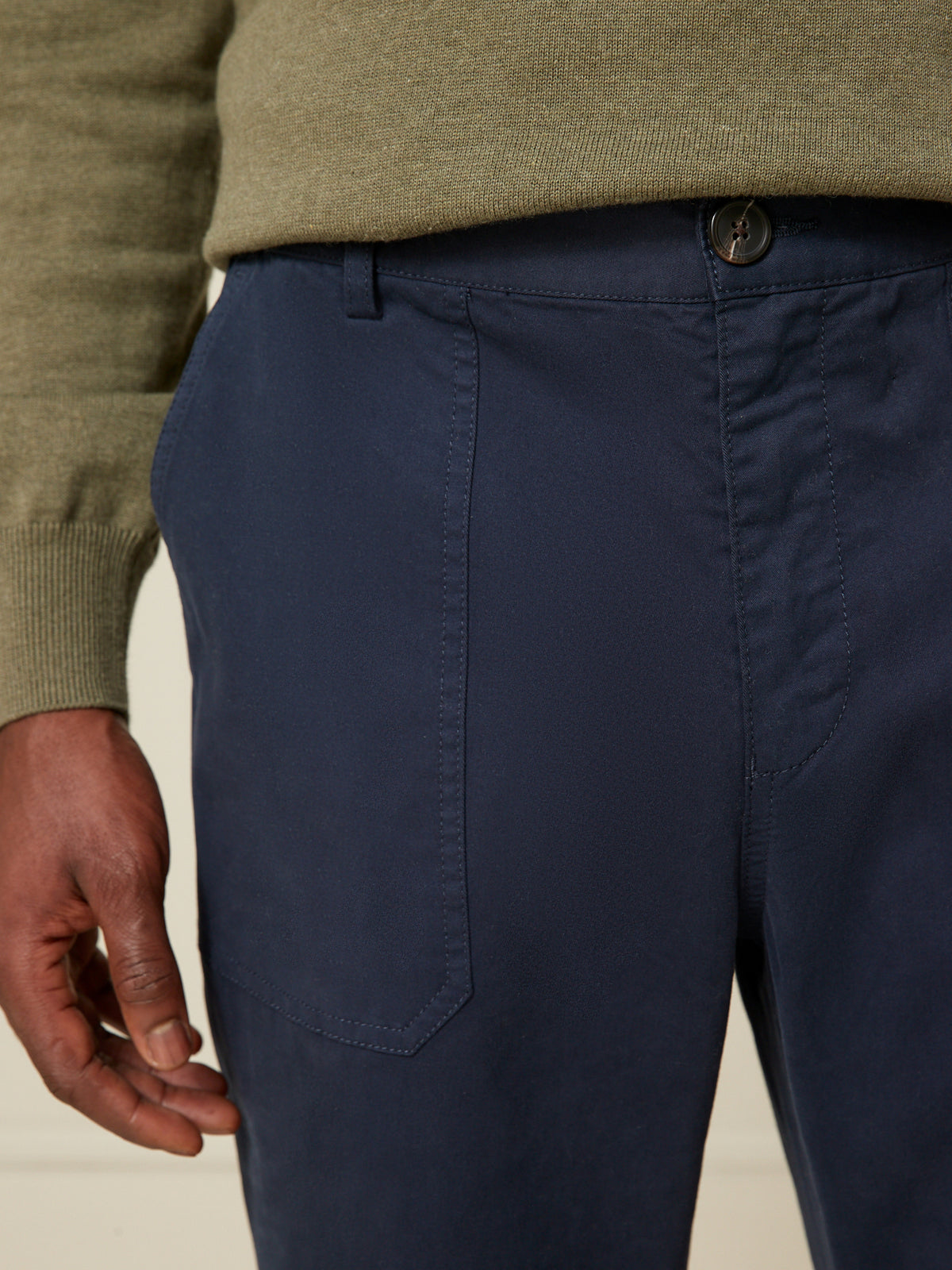 Herren Charpentier-Hose mit Elastikbund