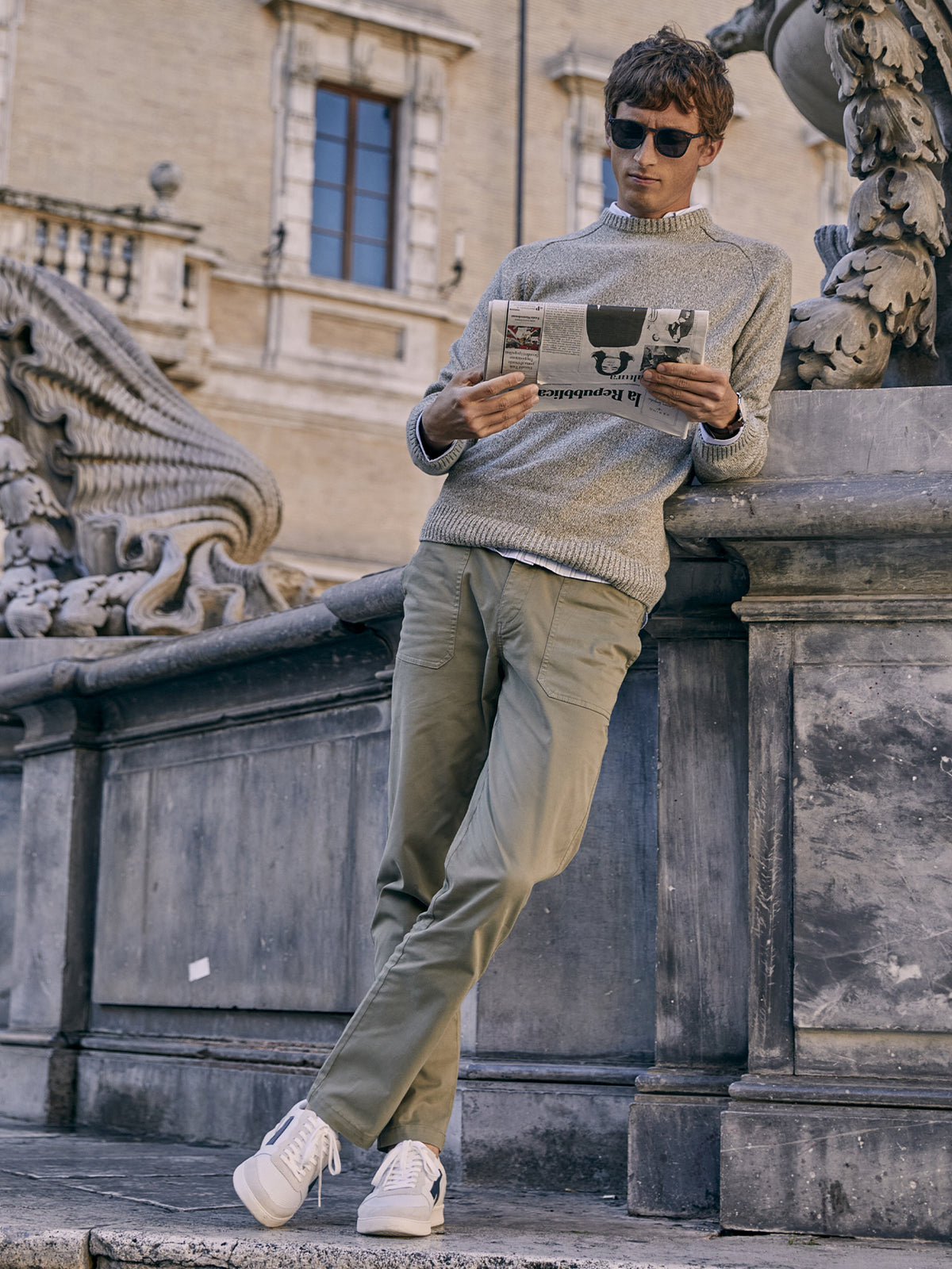 Herren Charpentier-Hose mit Elastikbund