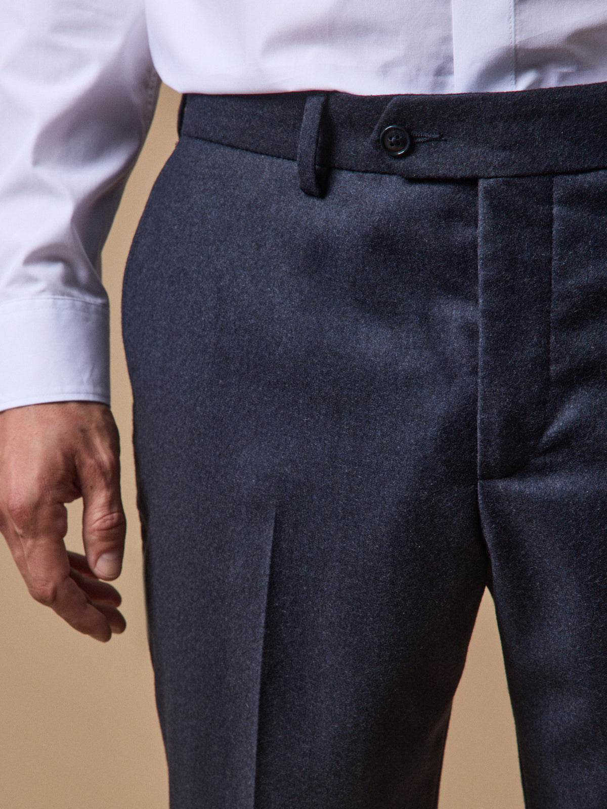 Herren-Anzughose aus Flanell