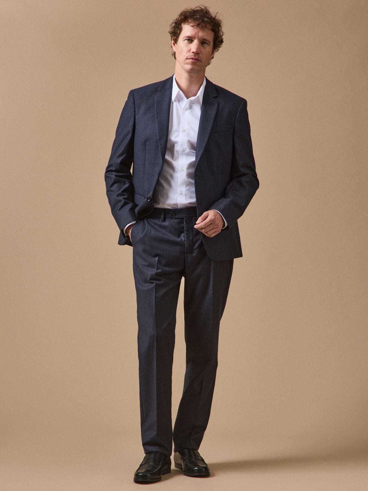 Herren-Anzughose aus Flanell