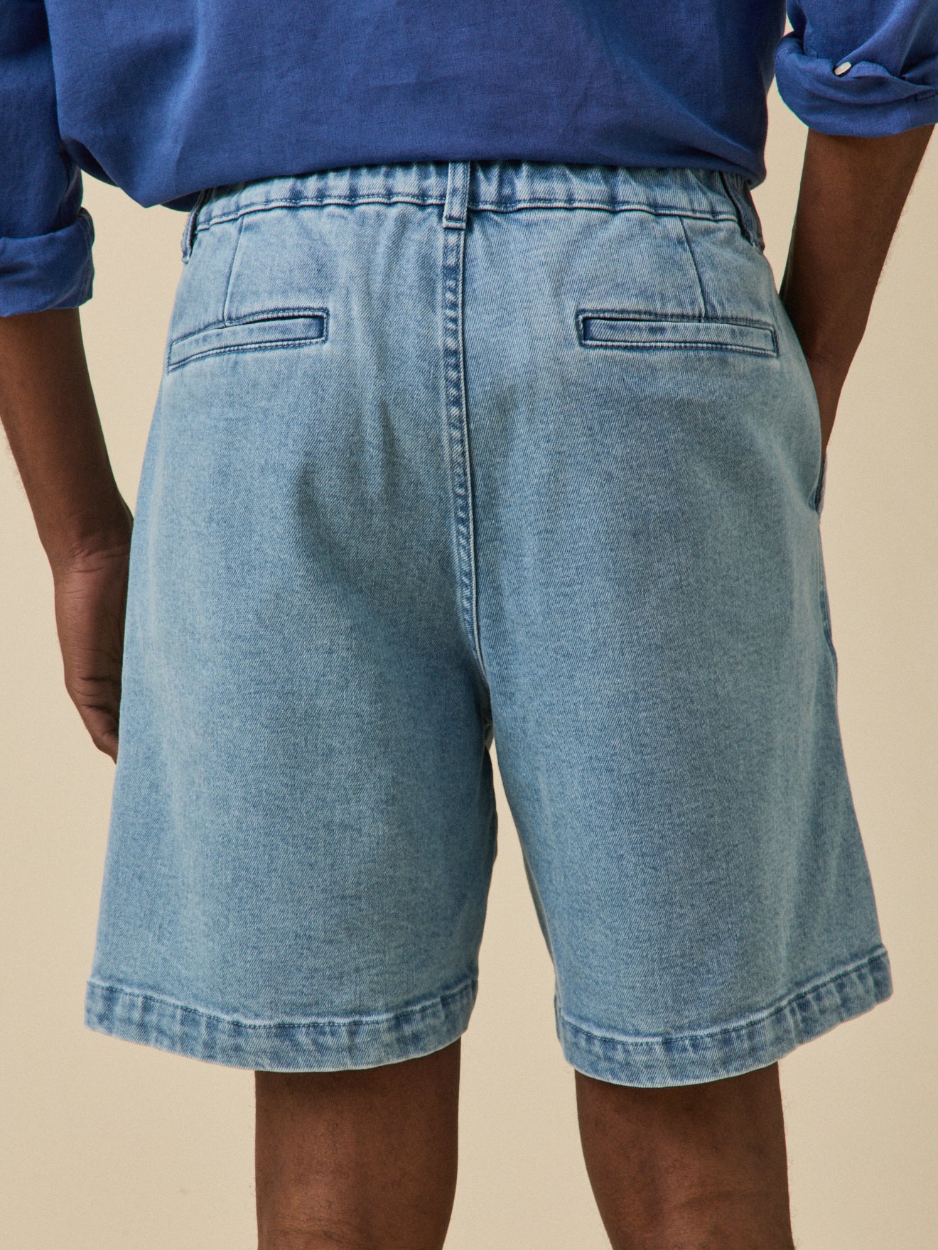 Herren-Bermudas mit Elastikbund aus Bio-Baumwolle