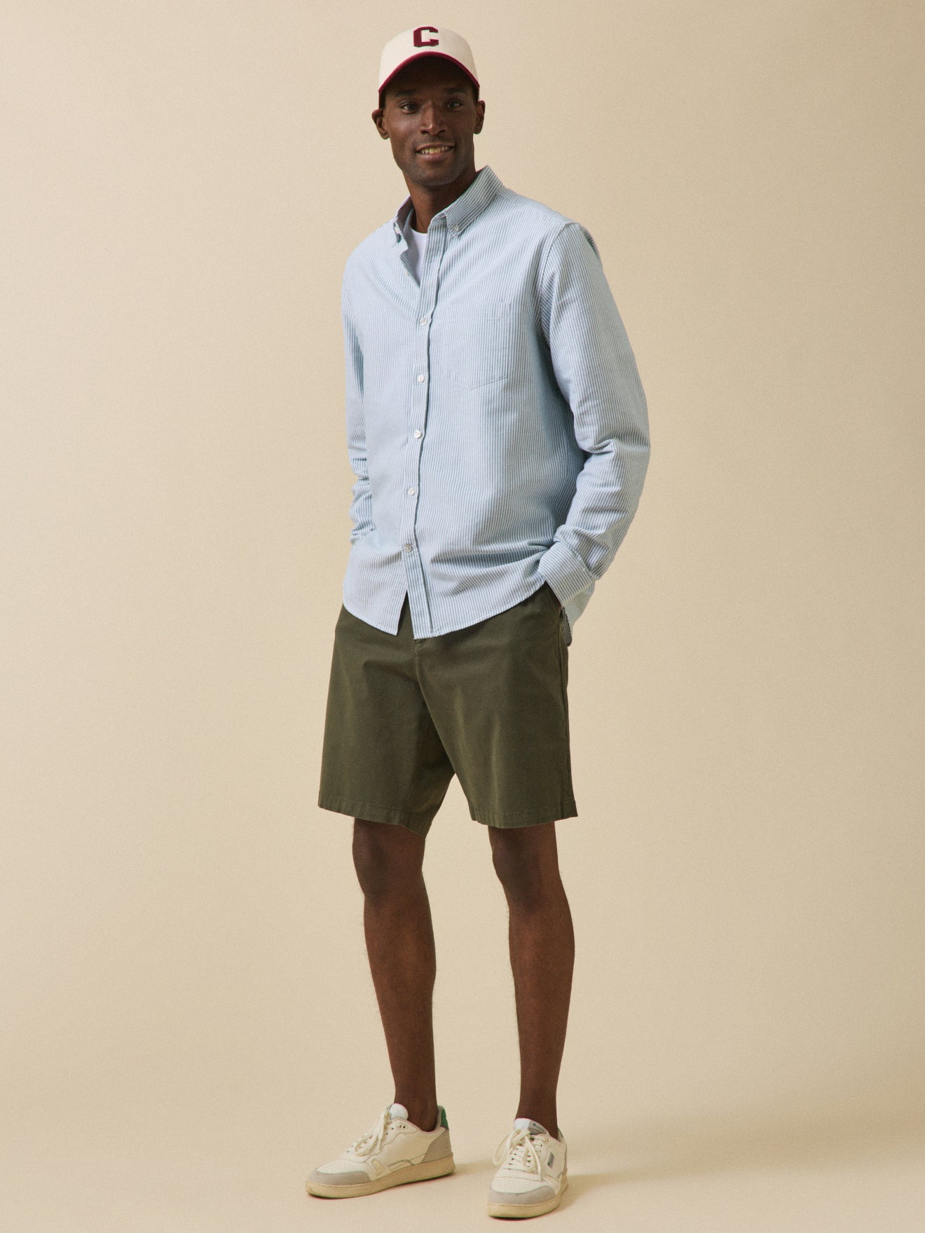 Herrenhemd aus Oxford-Stoff, moderner Schnitt