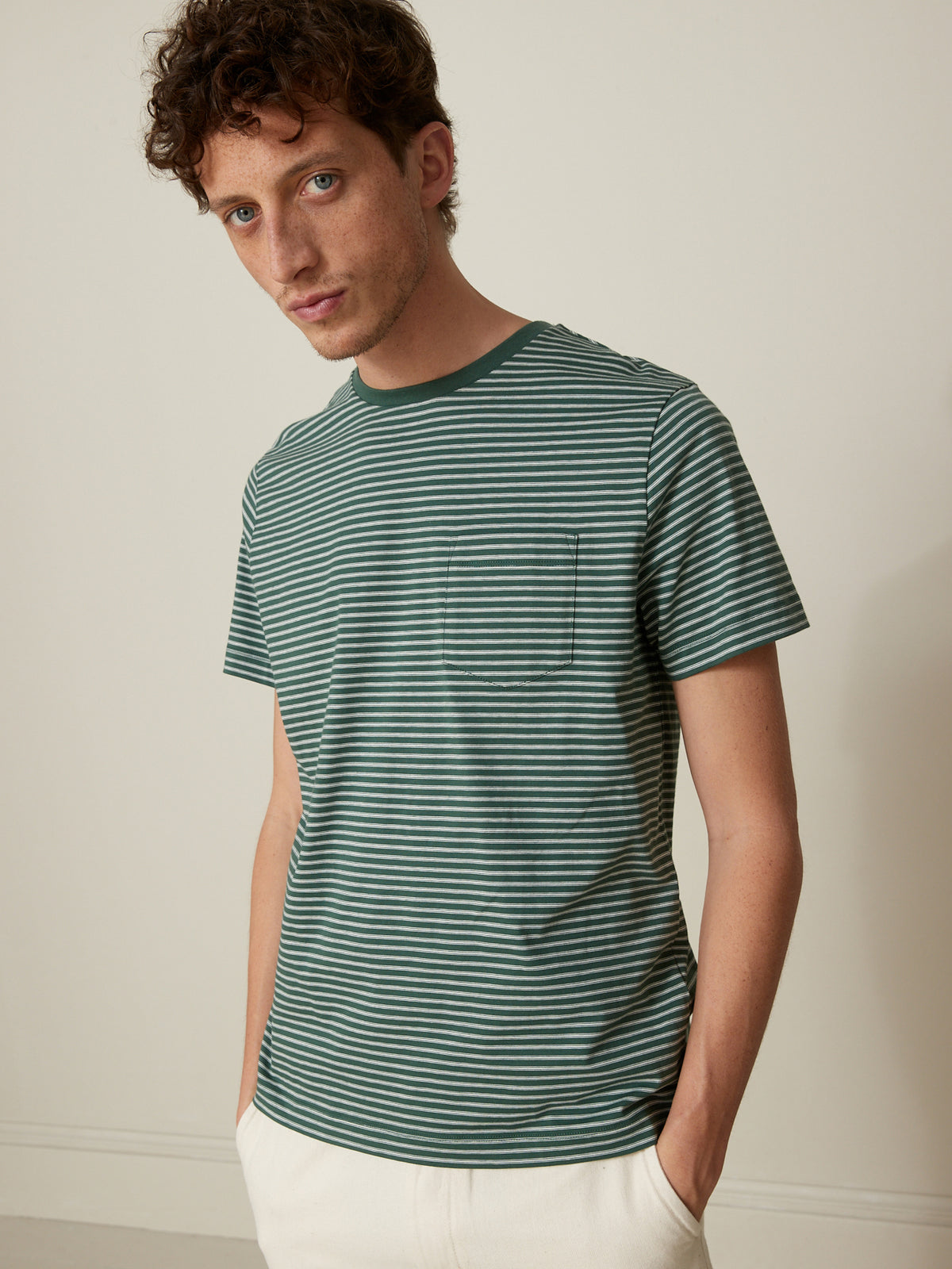 Gestreiftes Herren T-Shirt - Bio-Baumwolle
