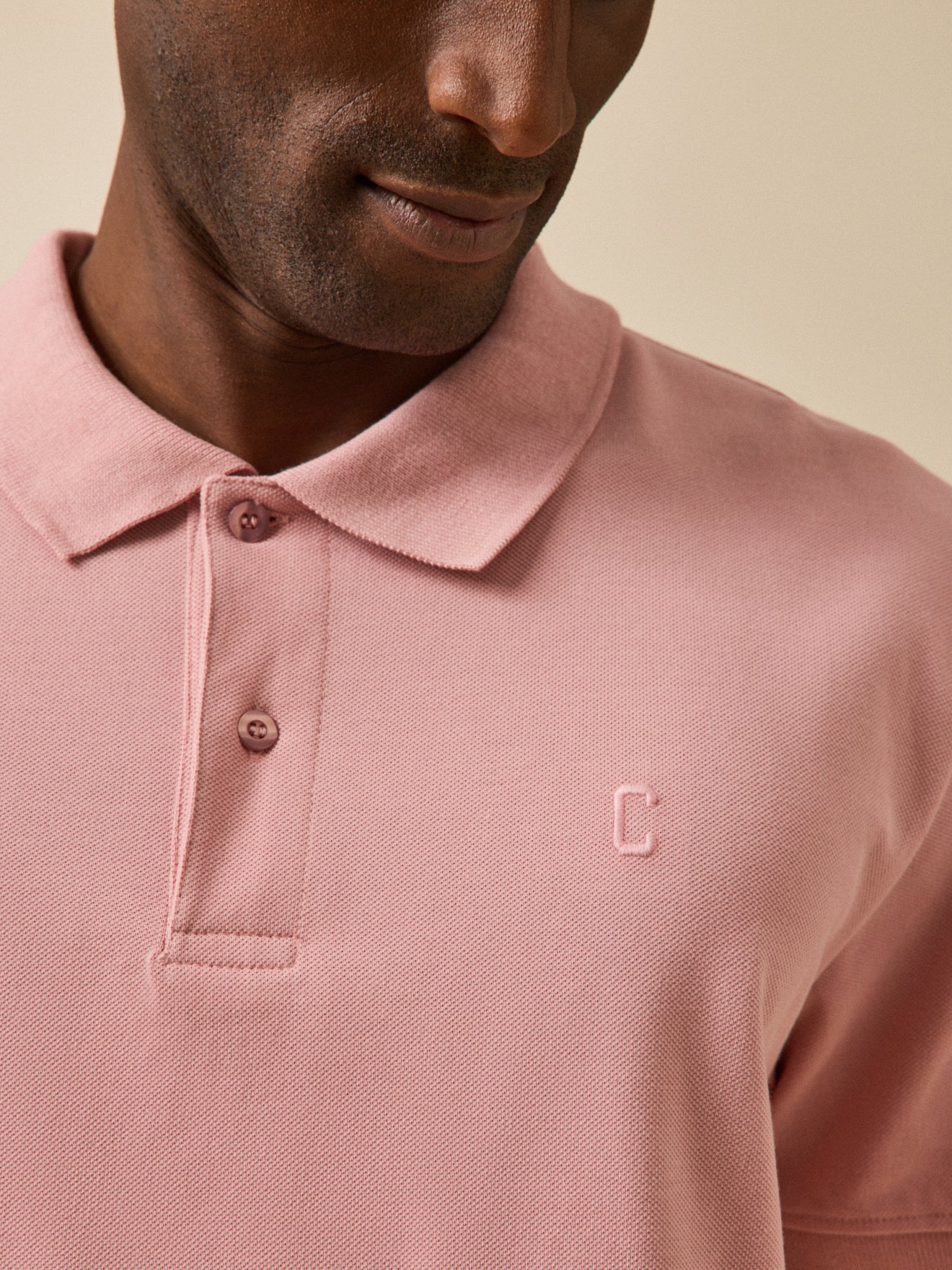 Einfarbiges Herren-Poloshirt aus Pikee aus Bio-Baumwolle