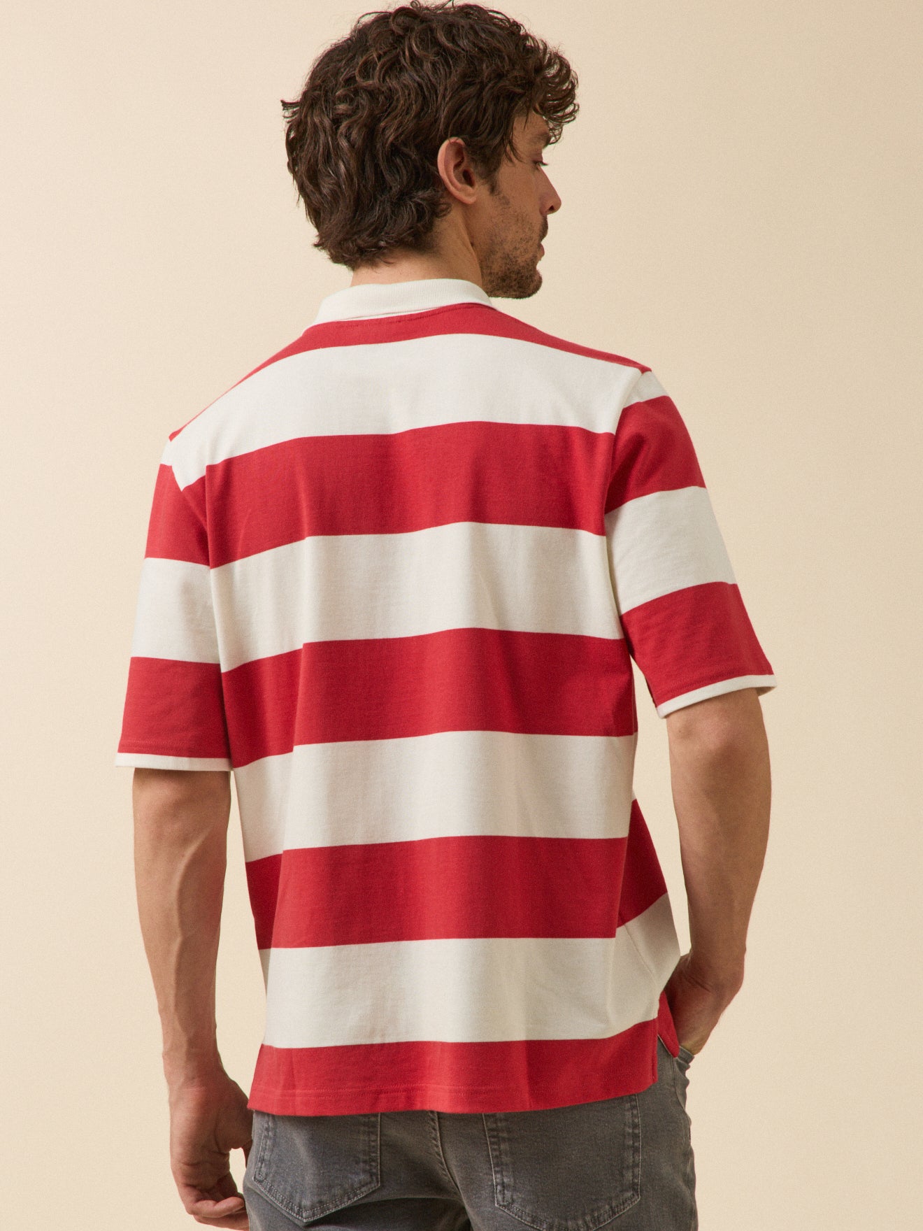 Gestreiftes Herren-Poloshirt aus Bio-Baumwolle