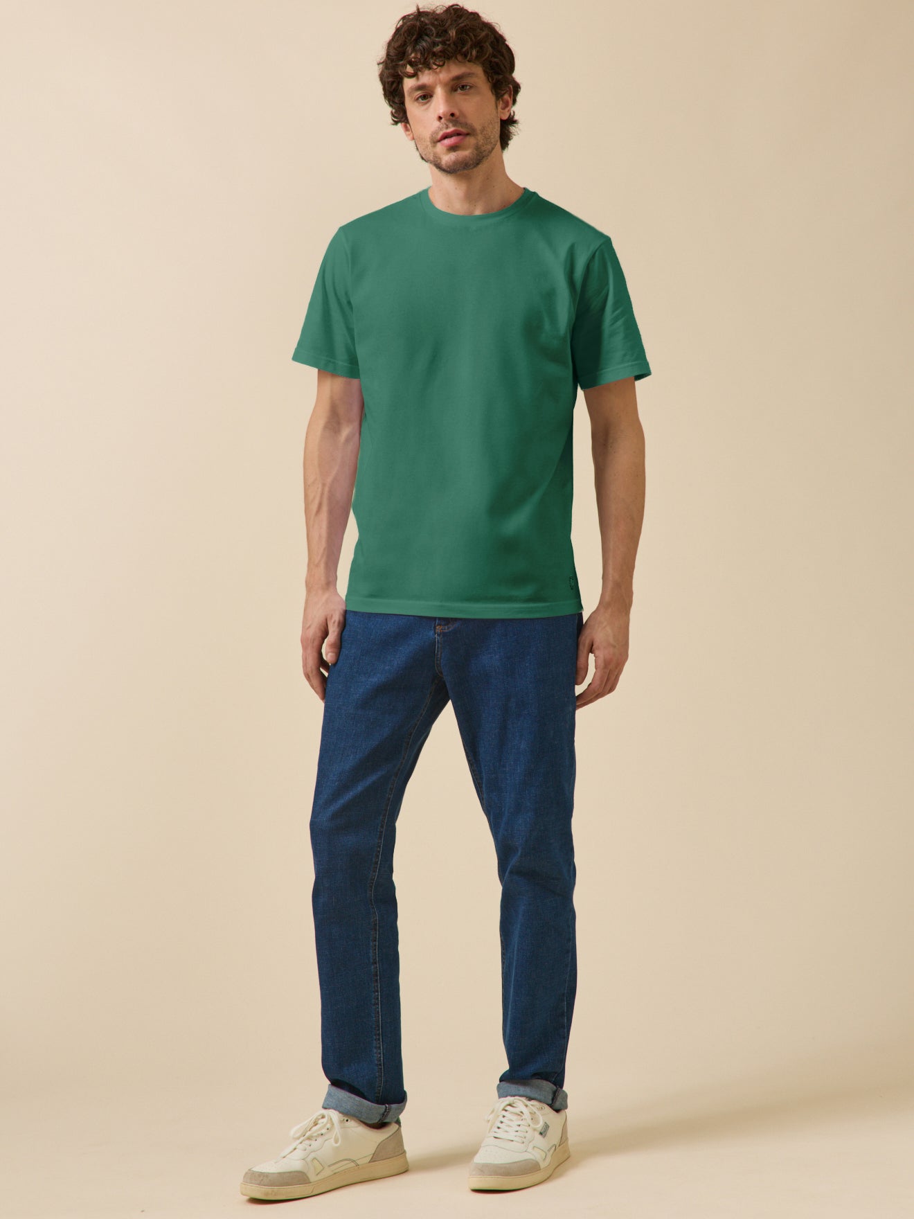 Einfarbiges Herren T-Shirt aus Bio-Baumwolle