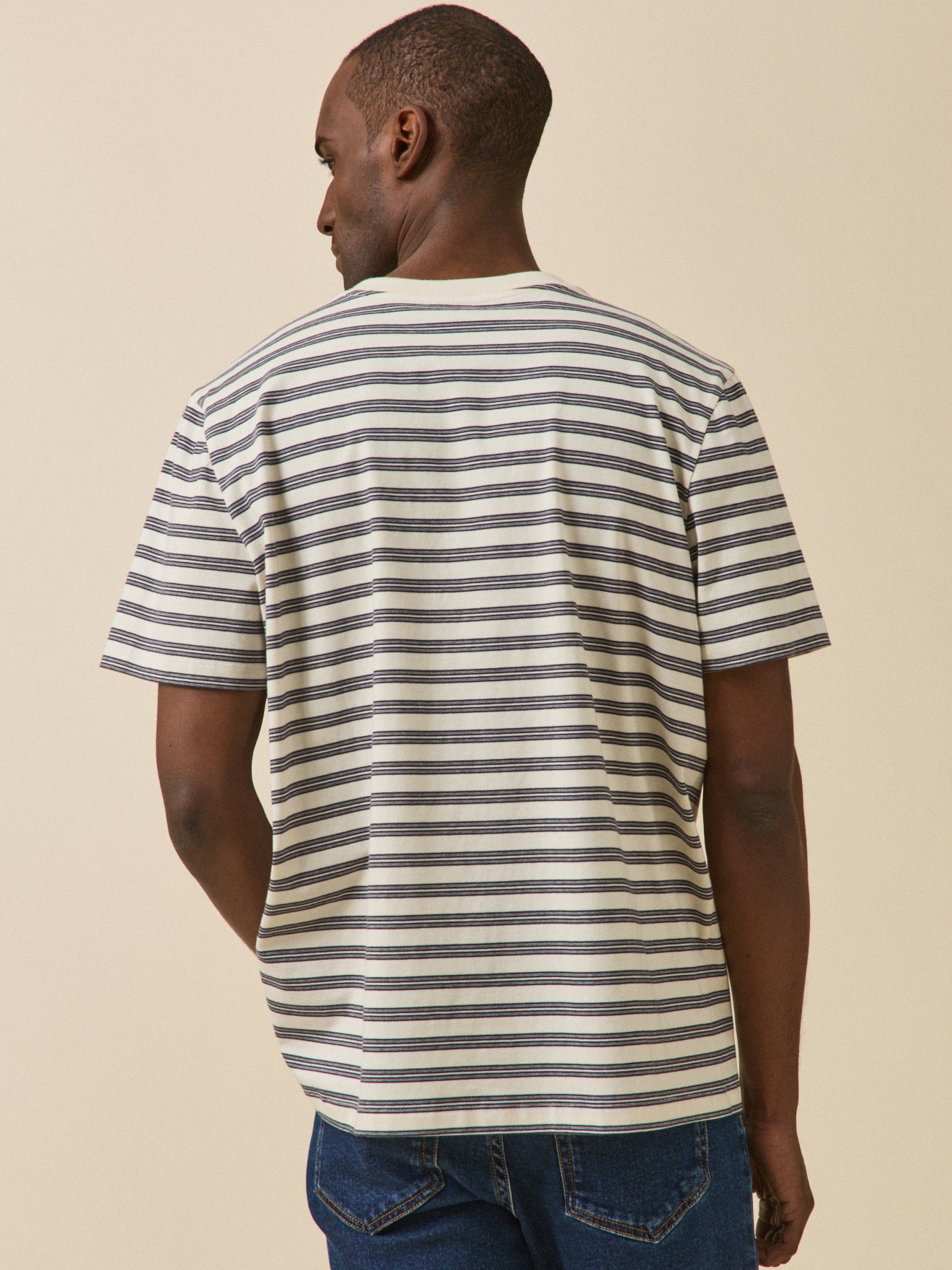 Gestreiftes Herren T-Shirt aus Bio-Baumwolle
