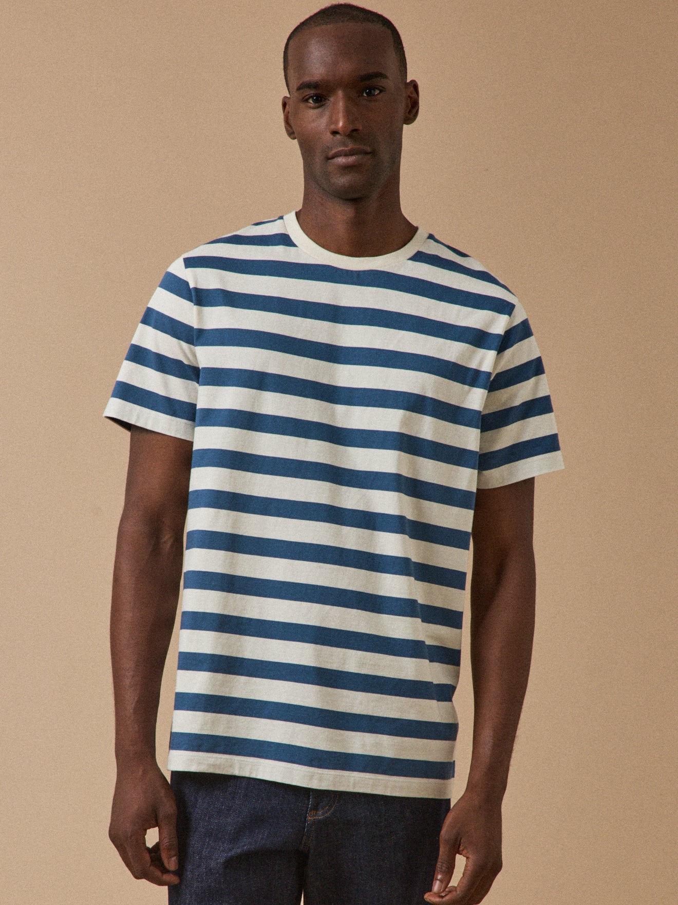 Gestreiftes Herren-T-Shirt aus Bio-Baumwolle