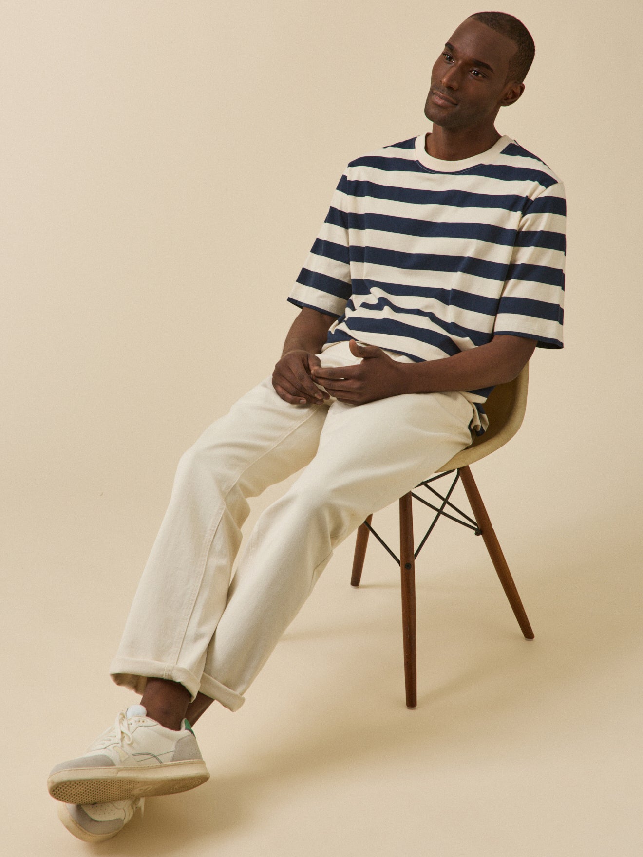 Gestreiftes Herren-T-Shirt aus Bio-Baumwolle