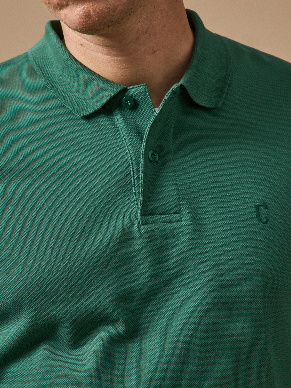 Herren-Polo aus Pikee-Strik aus Bio-Baumwolle