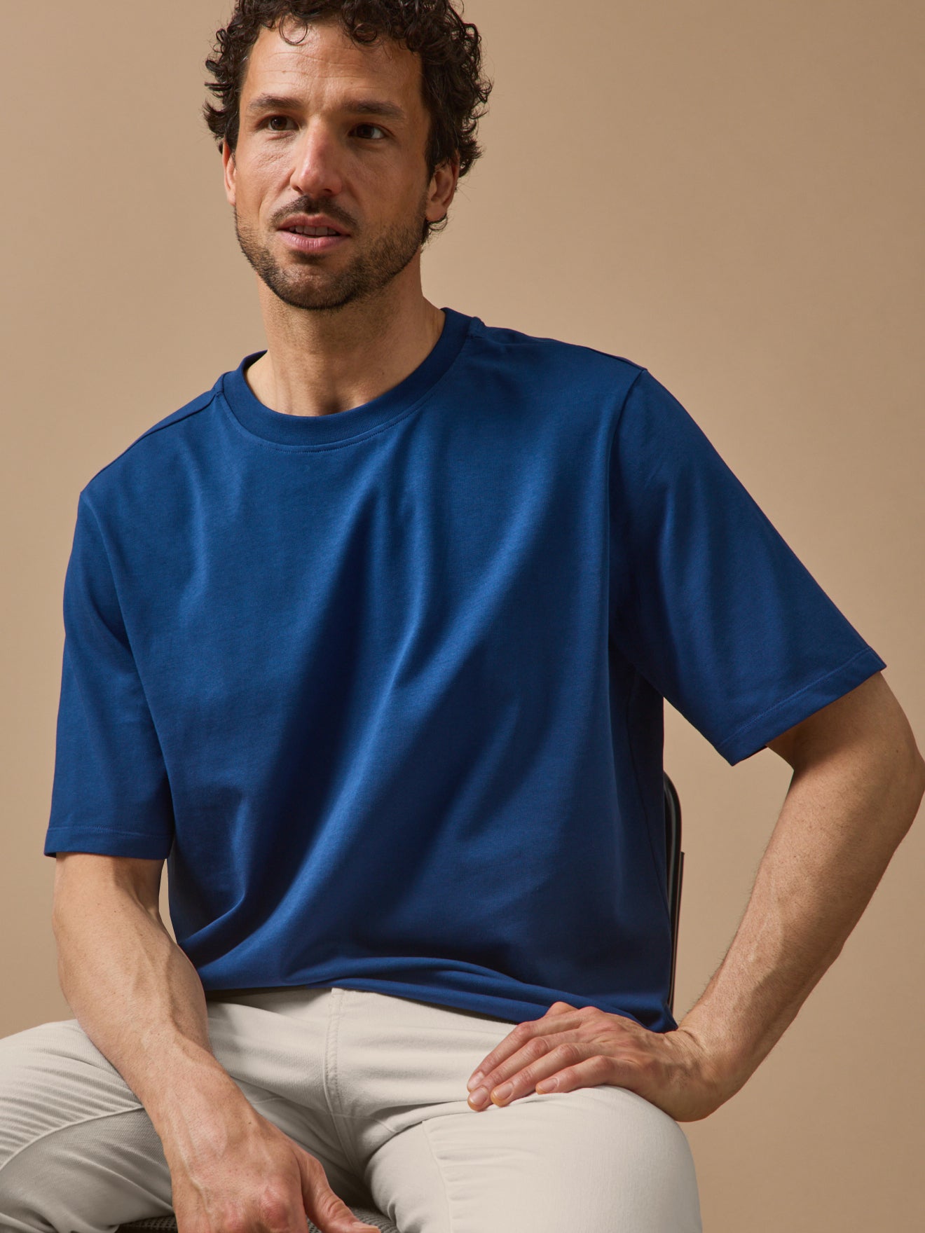 Einfarbiges Herren T-Shirt aus Bio-Baumwolle