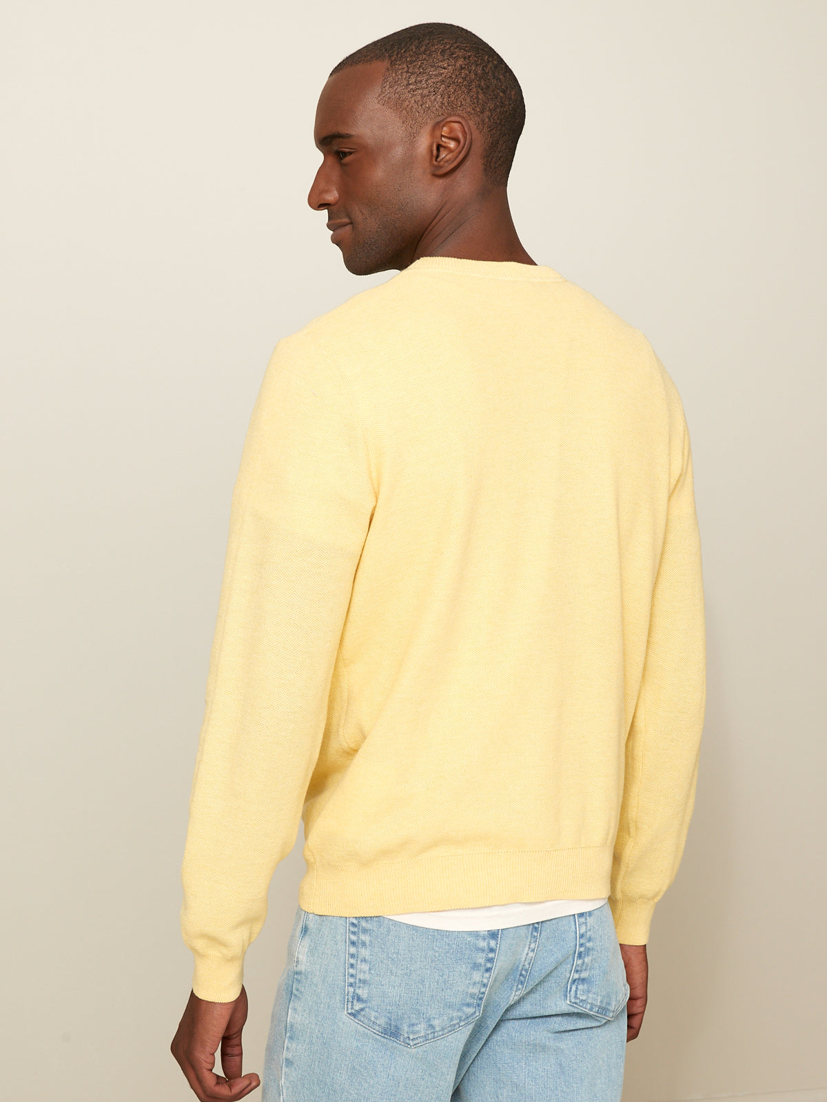 Herrenpullover mit rundem Halsausschnitt