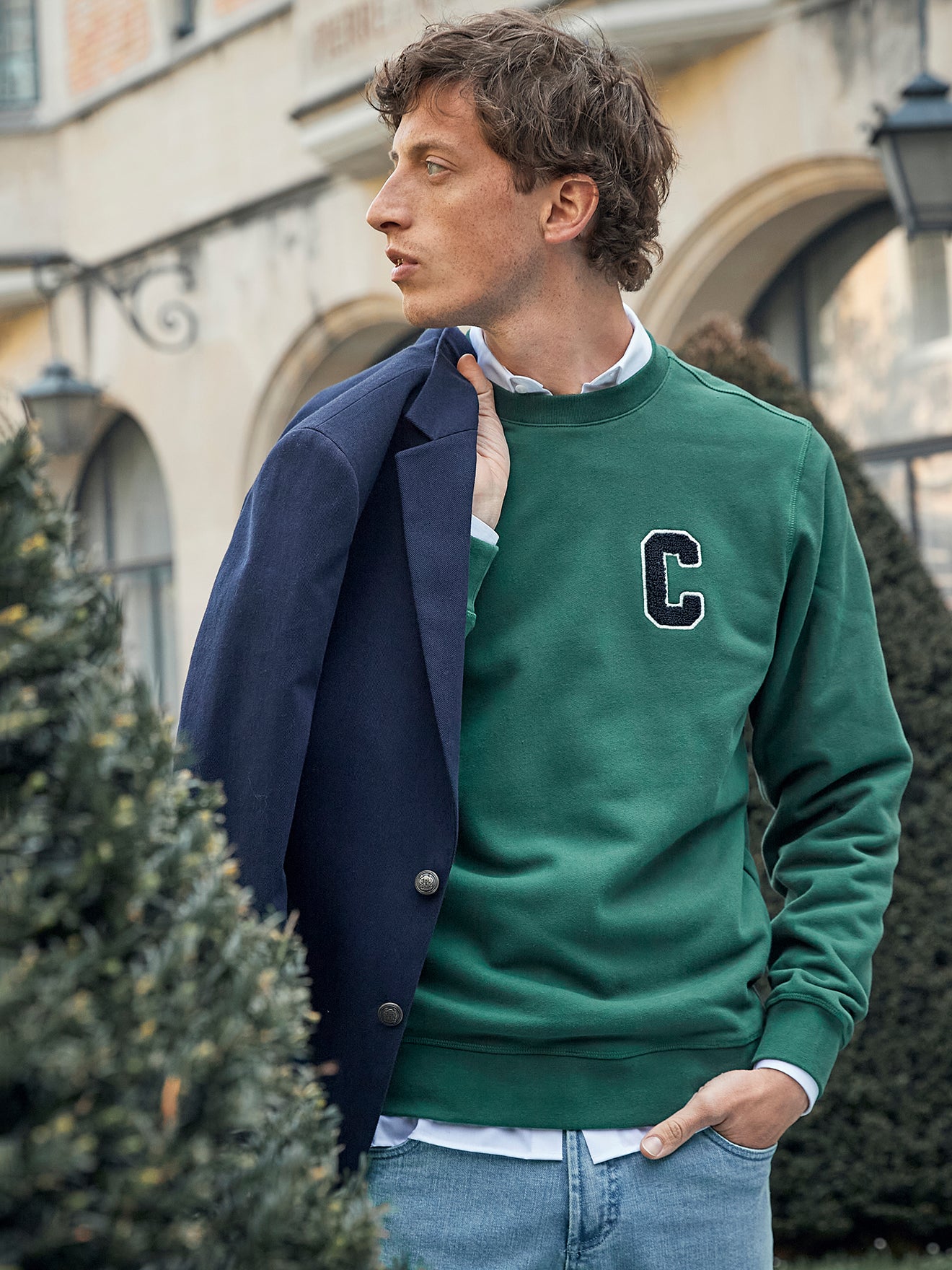 Herren-Sweatshirt aus Molton - Bio-Baumwolle