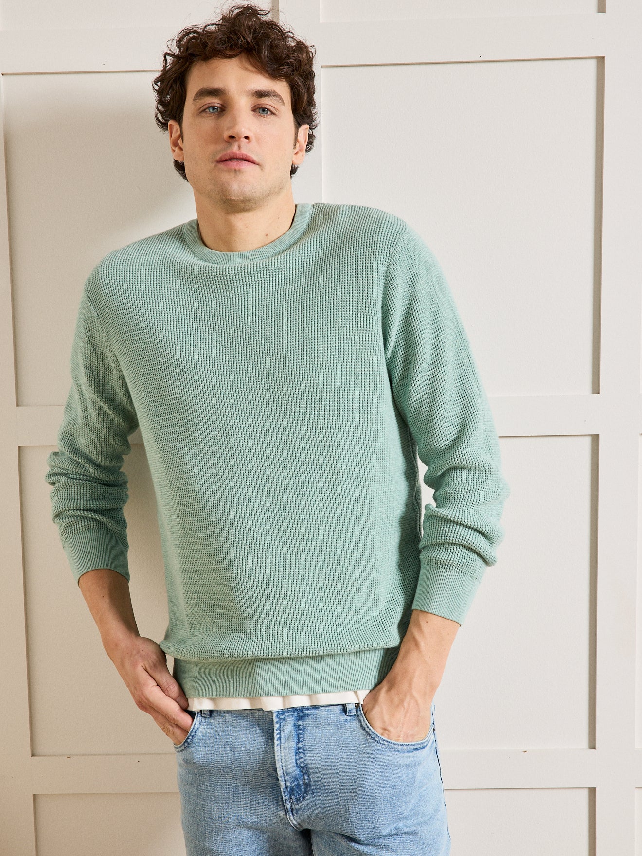 Herrenpullover mit Rollkragen