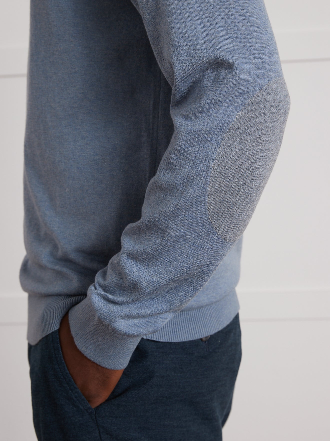 Sweater Ellenbogen Patches Cashmere Sweatjacke Ellenbogen Patches