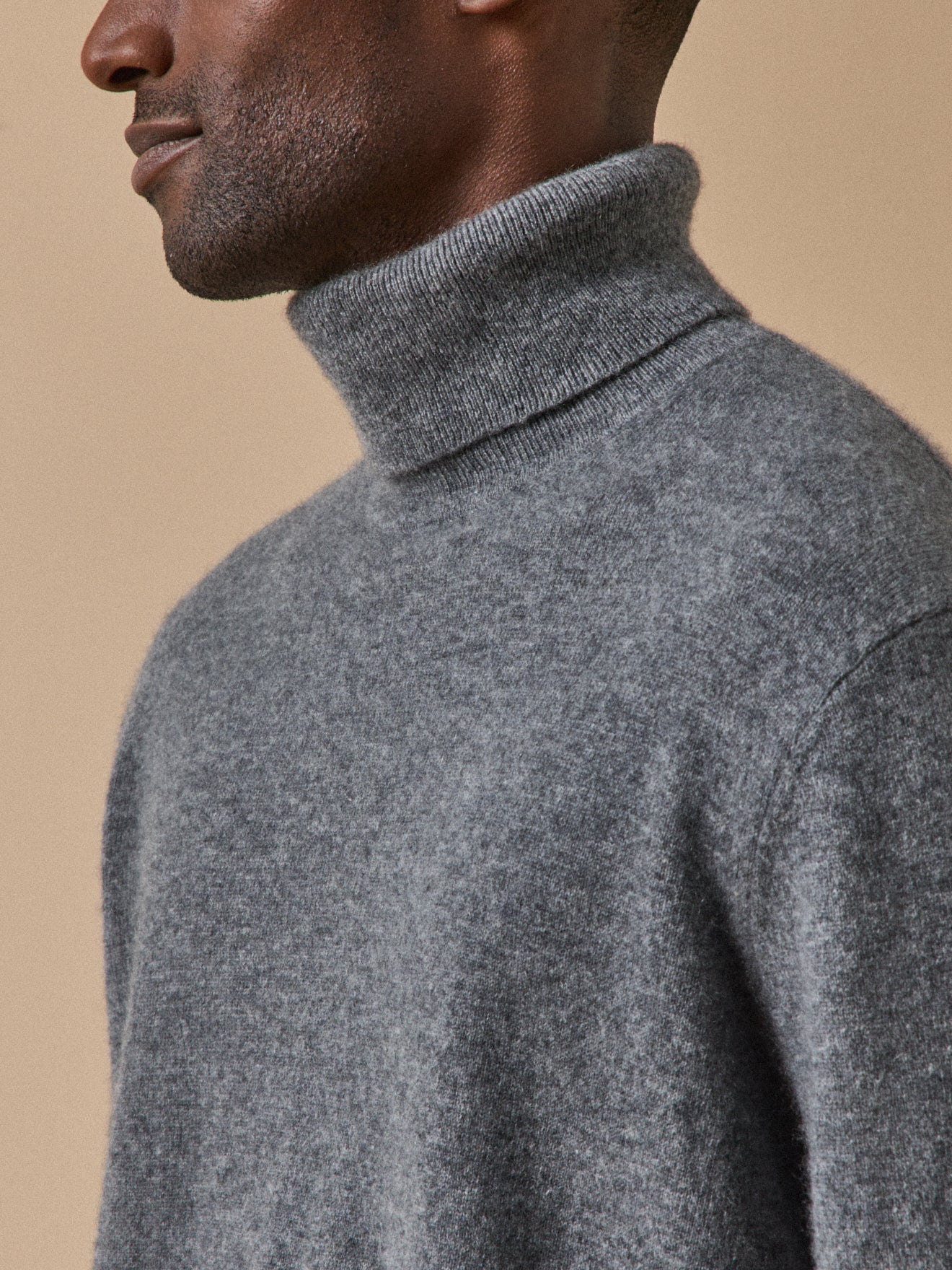 Herrenpullover mit Rollkragen - Cashmere-Kollektion