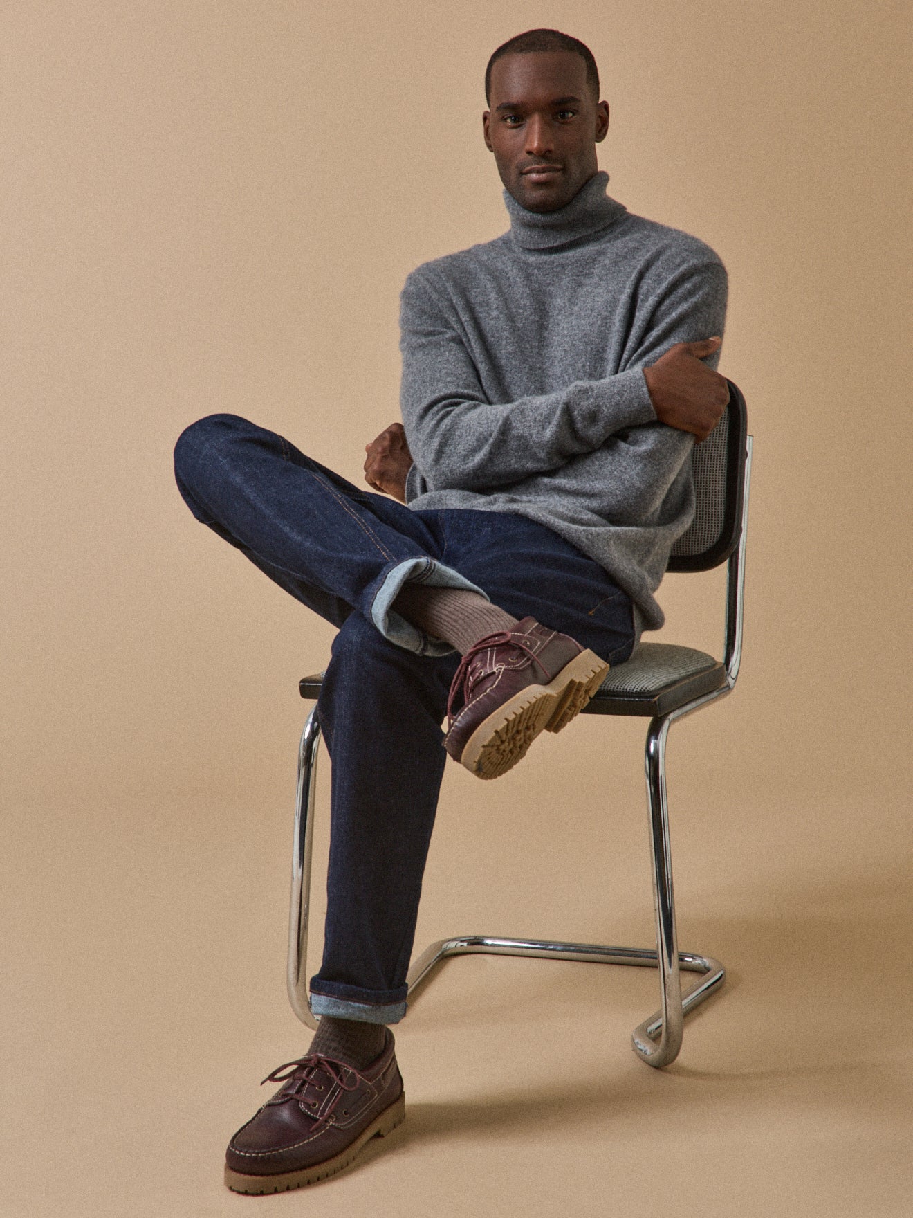 Herrenpullover mit Rollkragen - Cashmere-Kollektion