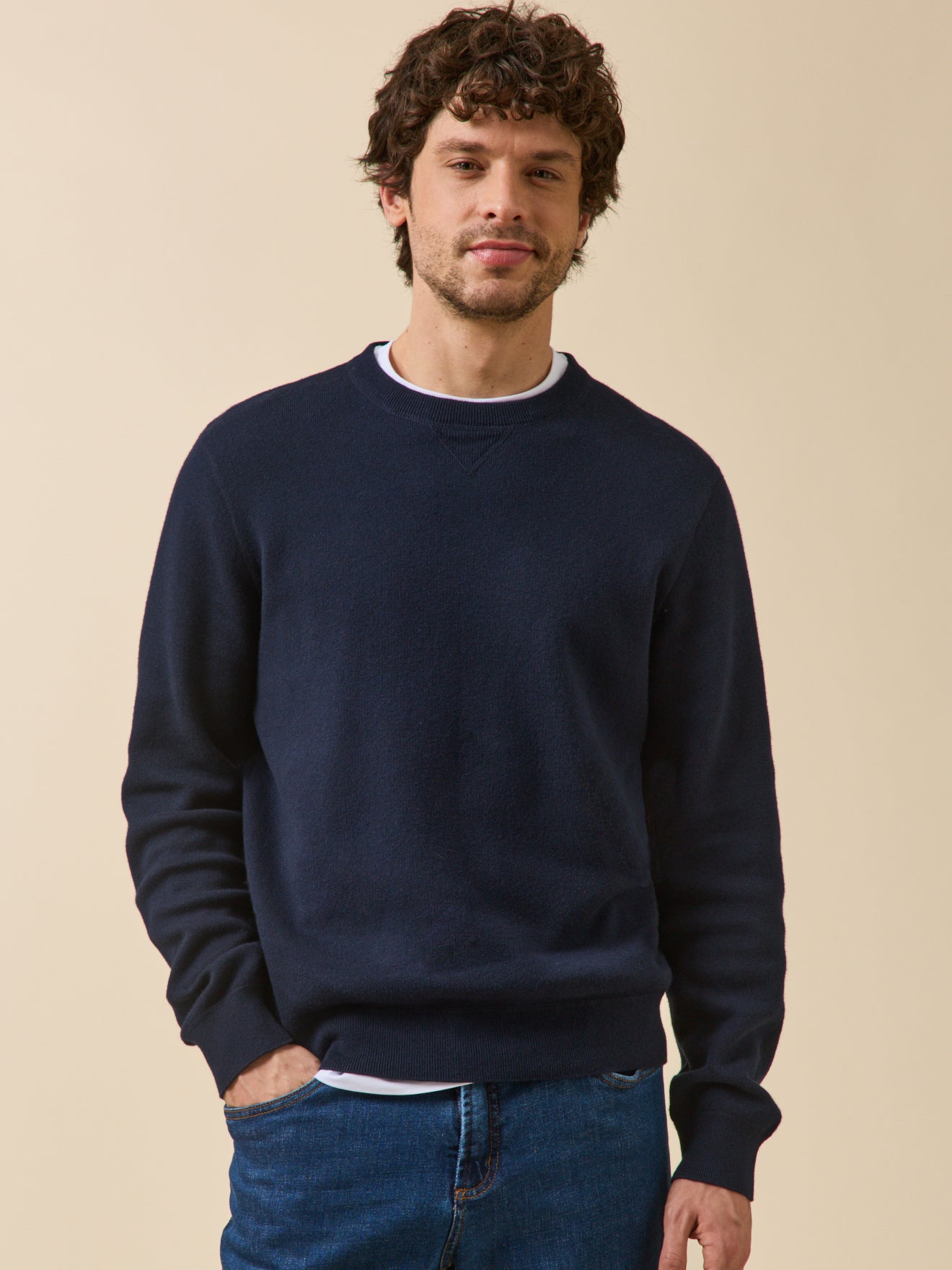 Herrenpullover aus Baumwolle und Cashmere