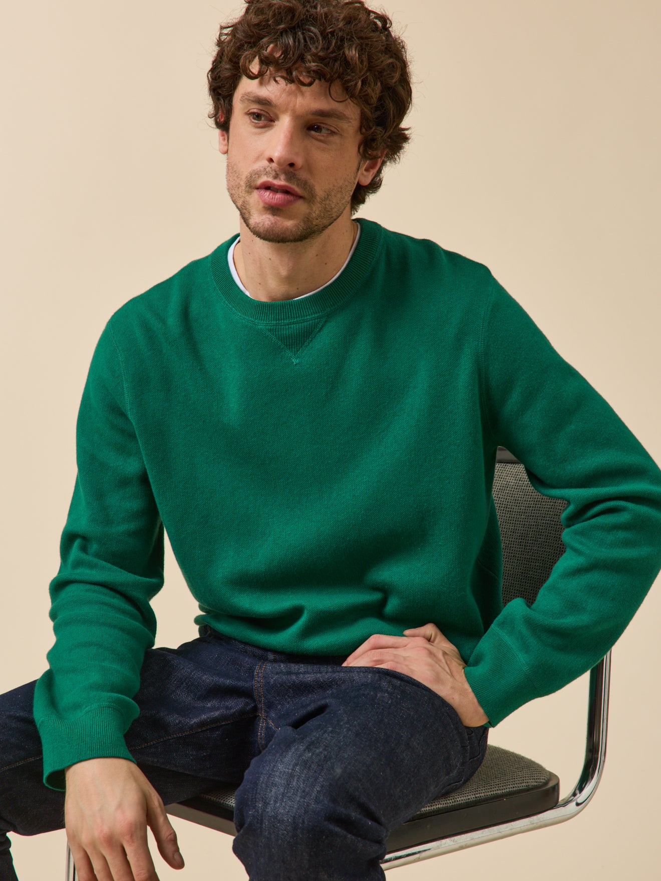 Herrenpullover aus Baumwolle und Cashmere