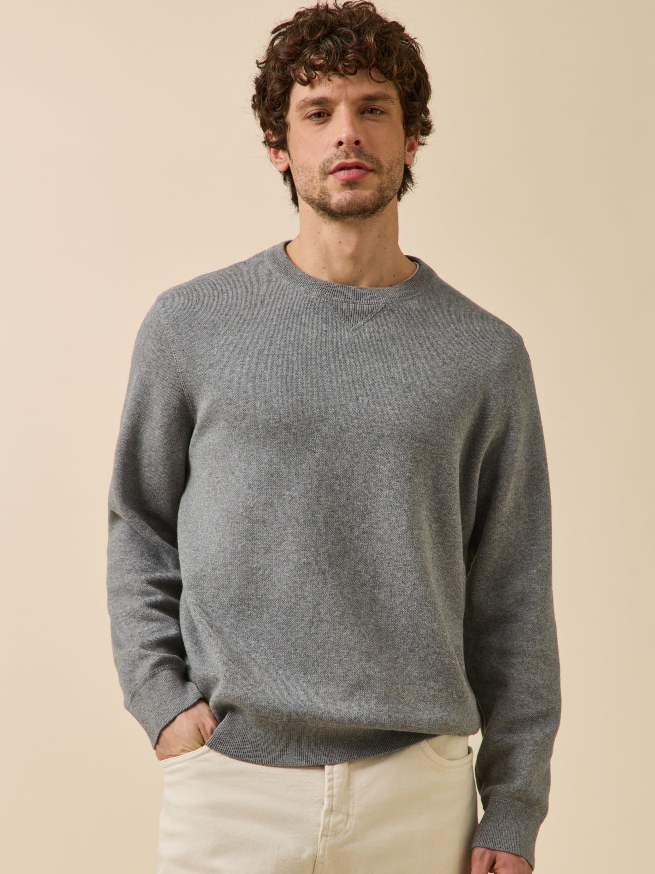 Herrenpullover aus Baumwolle und Cashmere