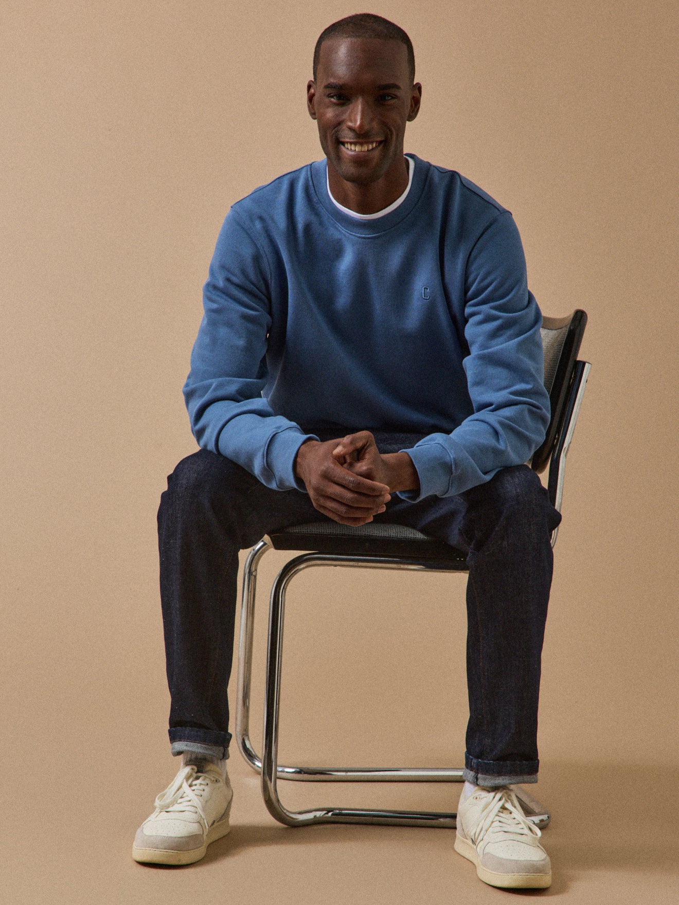 Herren-Sweatshirt aus Molton aus Bio-Baumwolle
