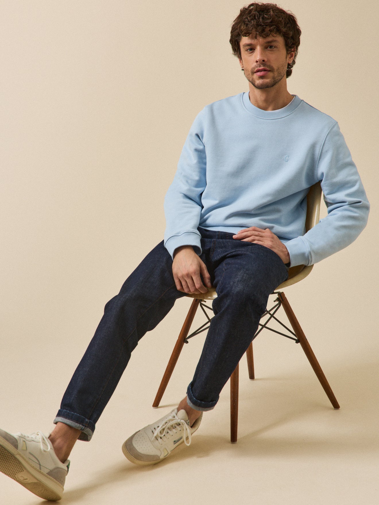 Herren-Sweatshirt aus Molton aus Bio-Baumwolle