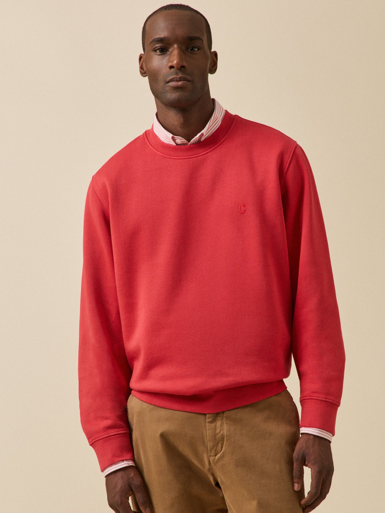 Herren-Sweatshirt aus Molton aus Bio-Baumwolle