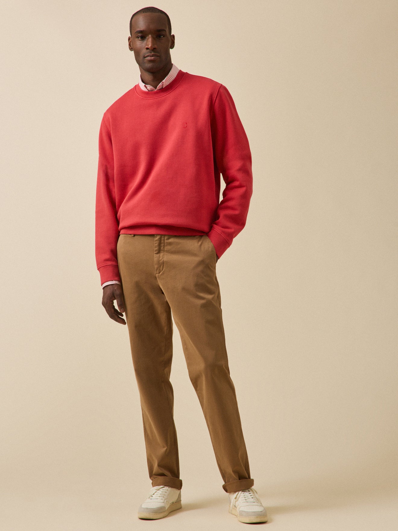 Herren-Sweatshirt aus Molton aus Bio-Baumwolle