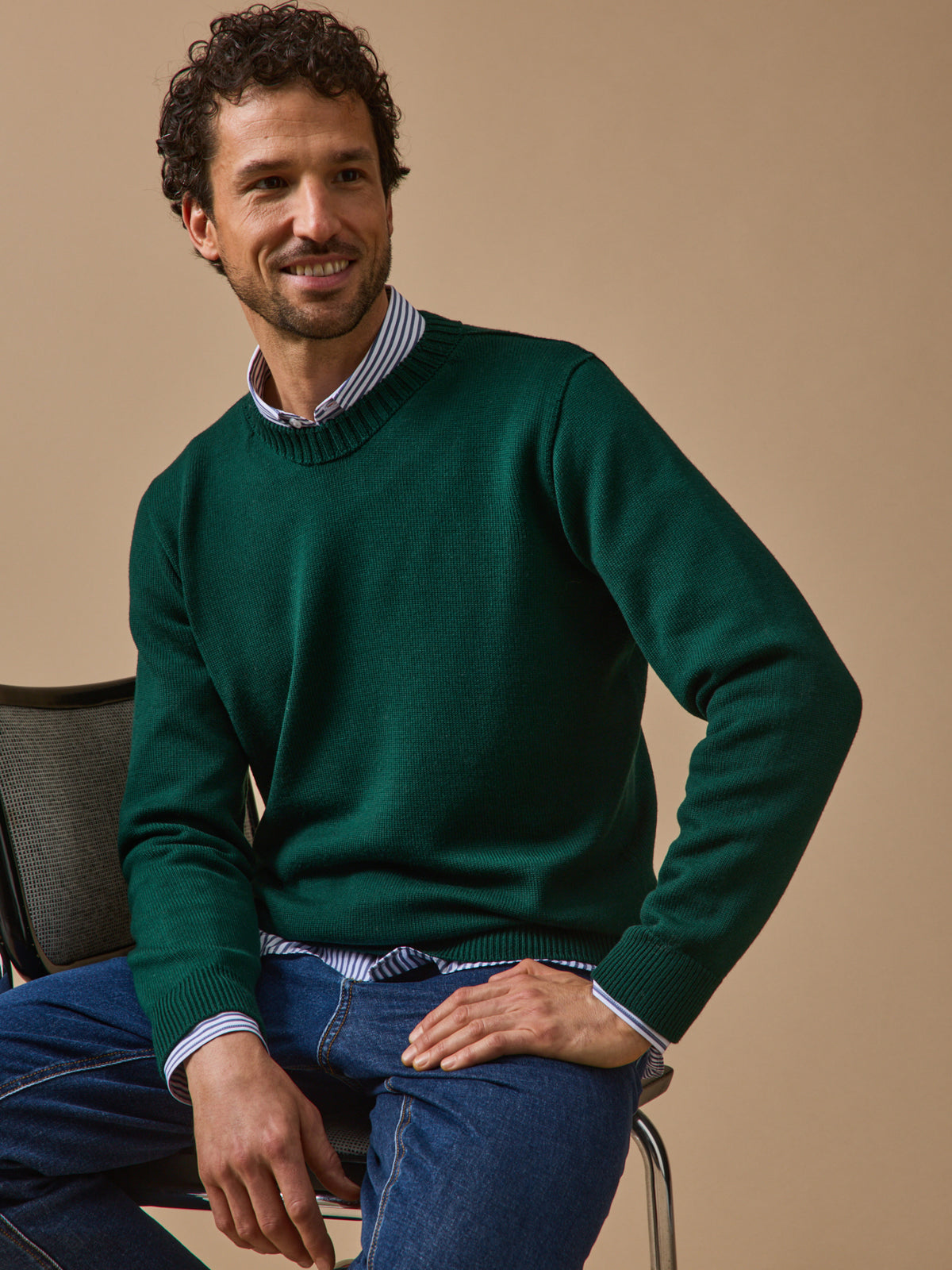 Herrenpullover aus Merinowolle: Cyrillus X Les 3 Tricoteurs