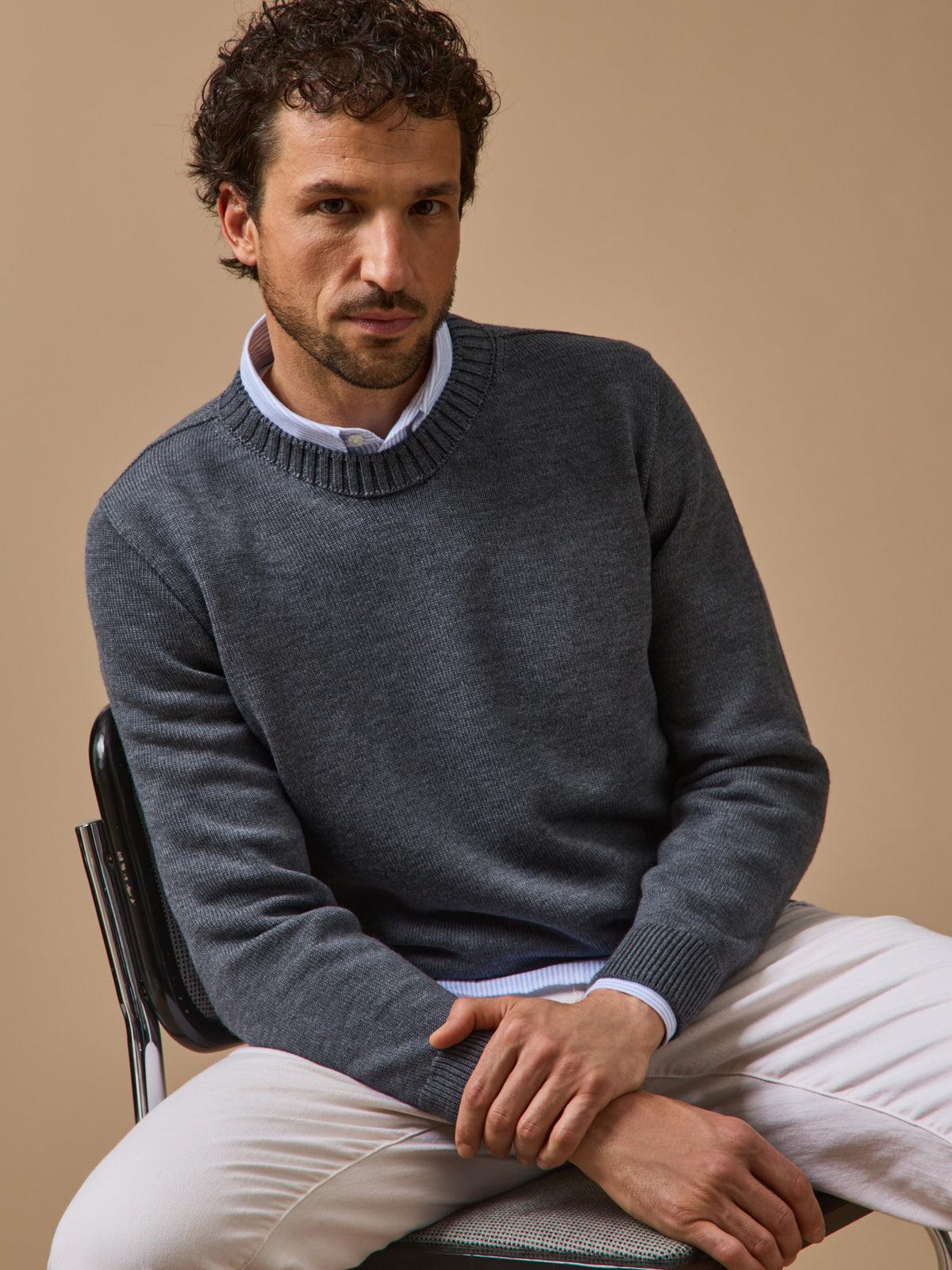 Herrenpullover aus Merinowolle: Cyrillus X Les 3 Tricoteurs