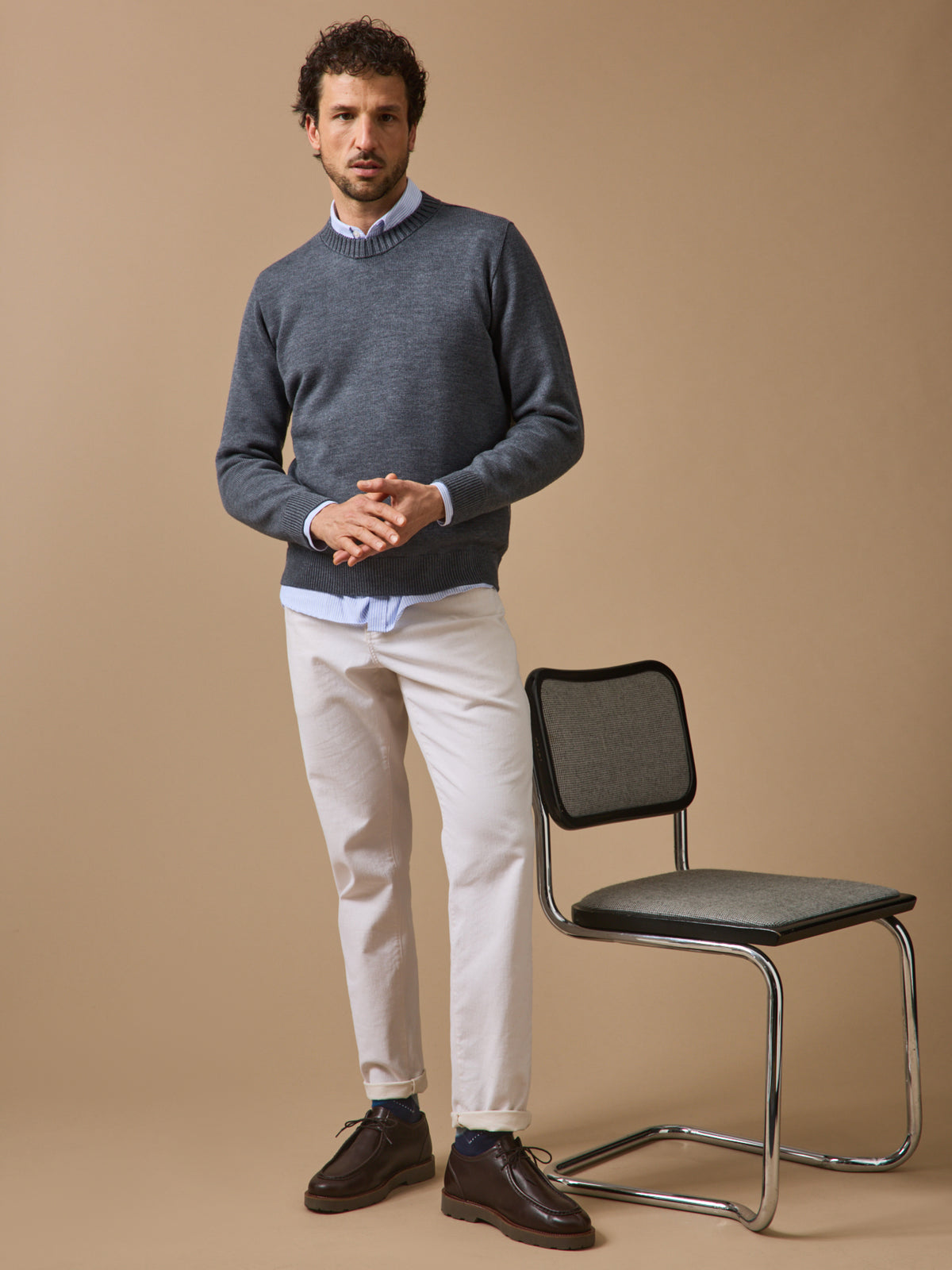 Herrenpullover aus Merinowolle: Cyrillus X Les 3 Tricoteurs