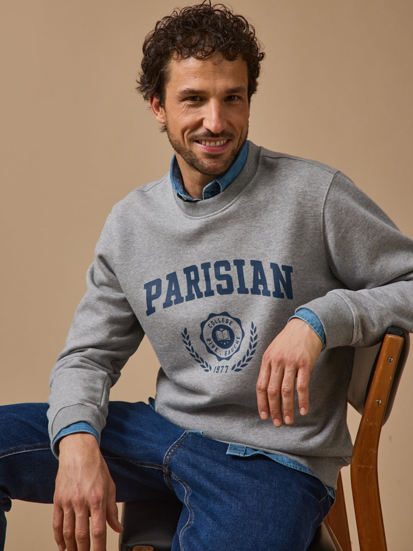 Herrensweater mit Motiv