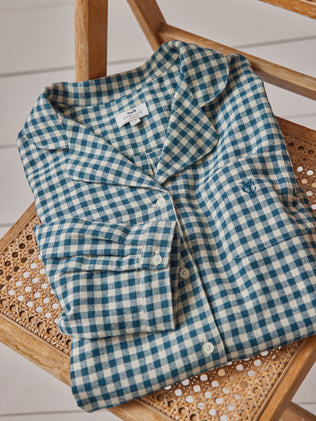 Damen-Nachthemd mit Vichy-Karos