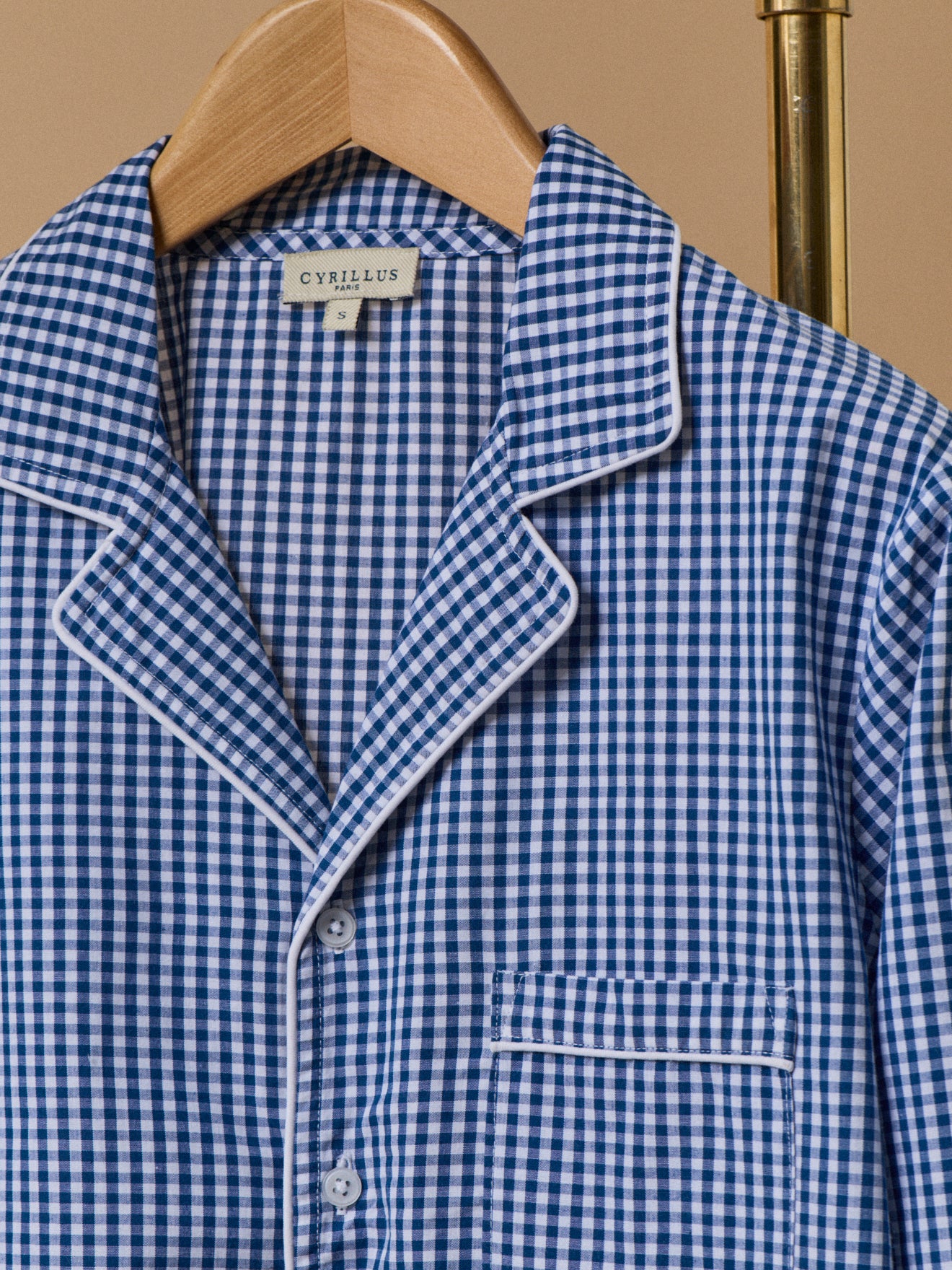 Damen-Pyjama mit Vichy-Karos